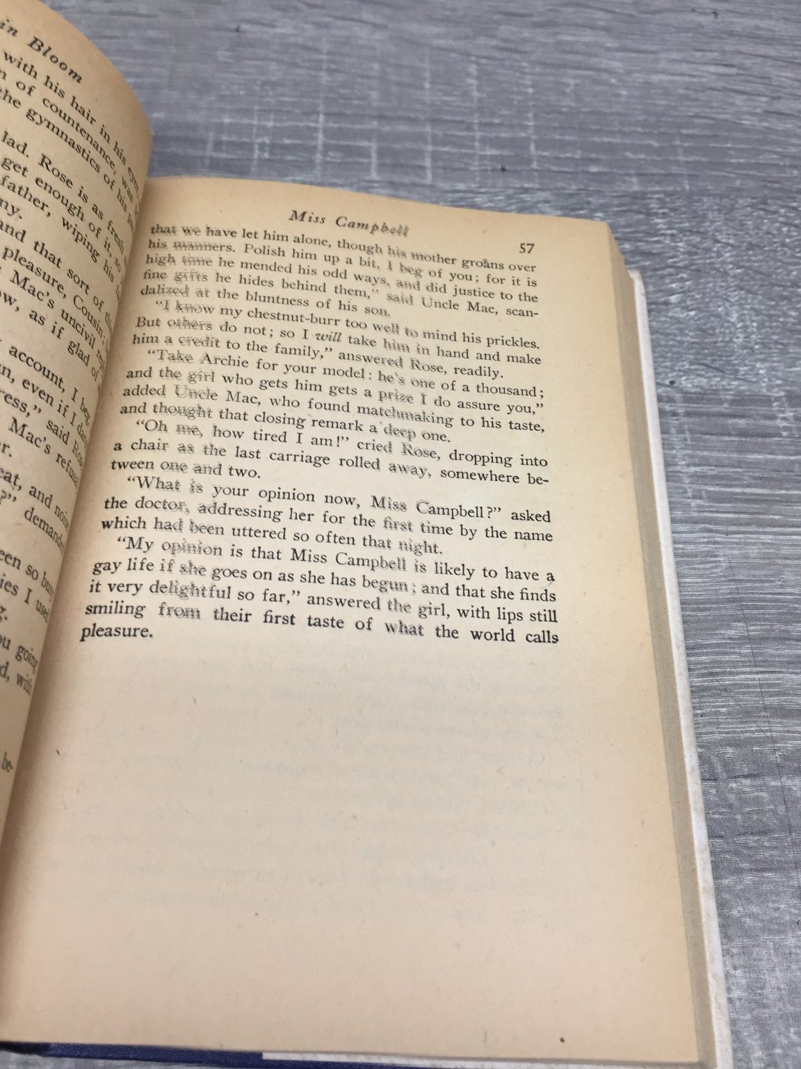 Rose in Bloom Louisa May Alcott 1927 Complete Authorized Edition Grosset Dunlap