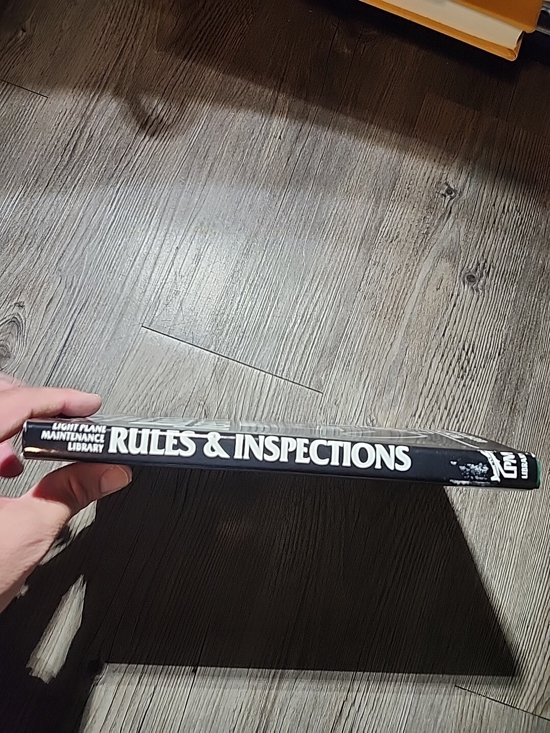 LIGHT PLANE MAINTENANCE LIBRARY, RULES & INSPECTIONS, 178 PAGES, 1987,