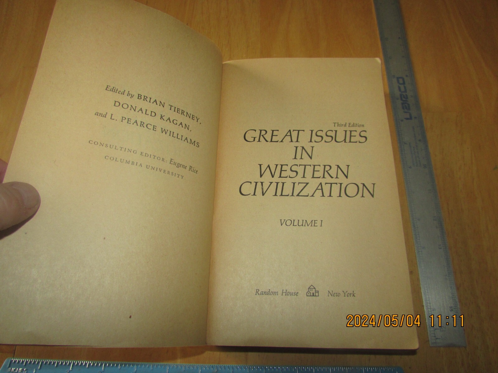 Great Issues in Western Civilization by Donald Kagan, Brian Tierney (1991, Trade