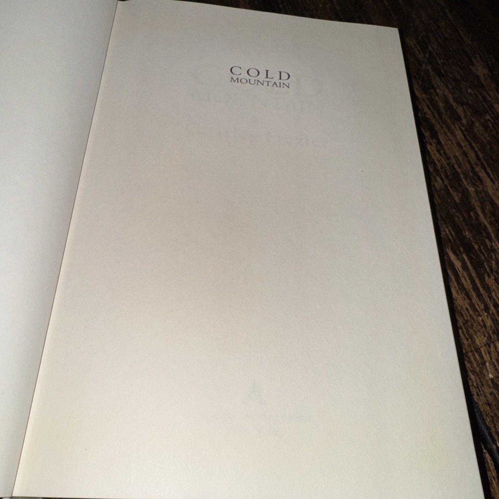 Vintage 1997 Cold Mountain by Charles Frazier – First Edition