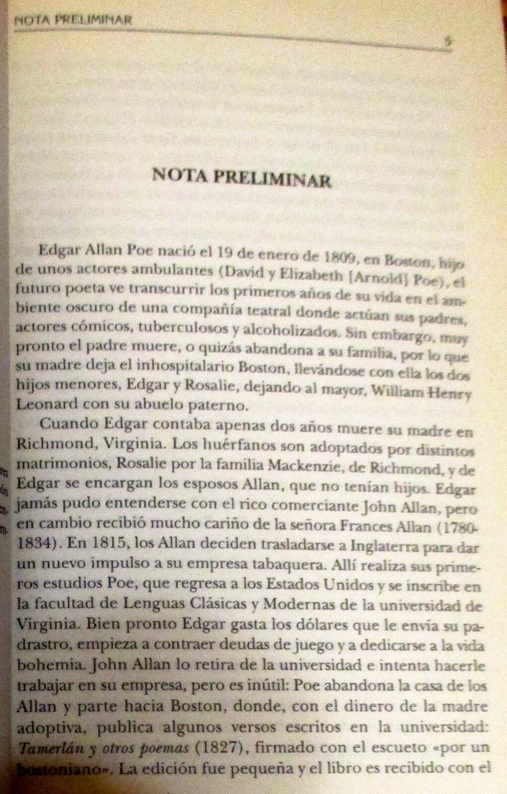 1999 E. Allen Poe Collection of Stories and Stories Spanish Text H/C 255 Pages