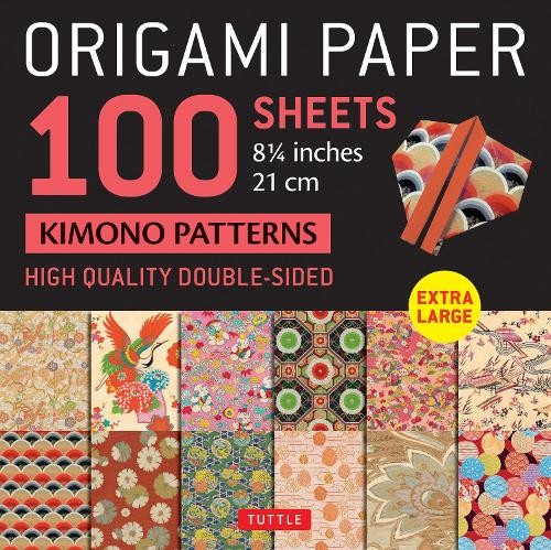 Origami Paper 100 sheets Kimono Patterns 8 1/4″ (21 cm)