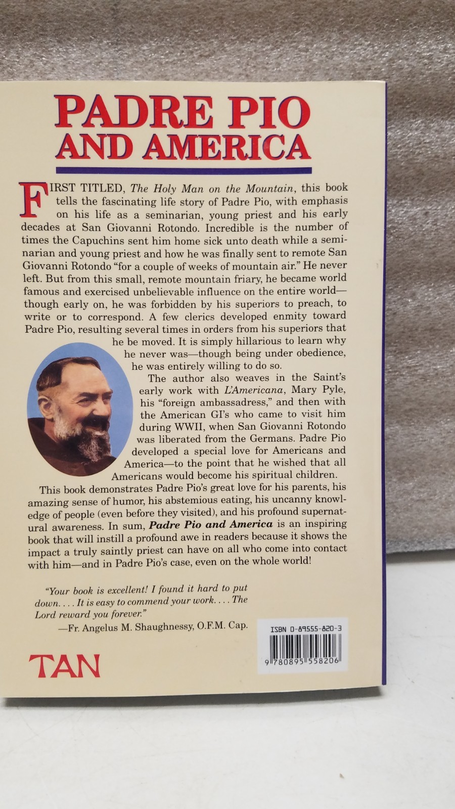 Padre Pio and America by Frank Rega (2005, Trade Paperback) (C)