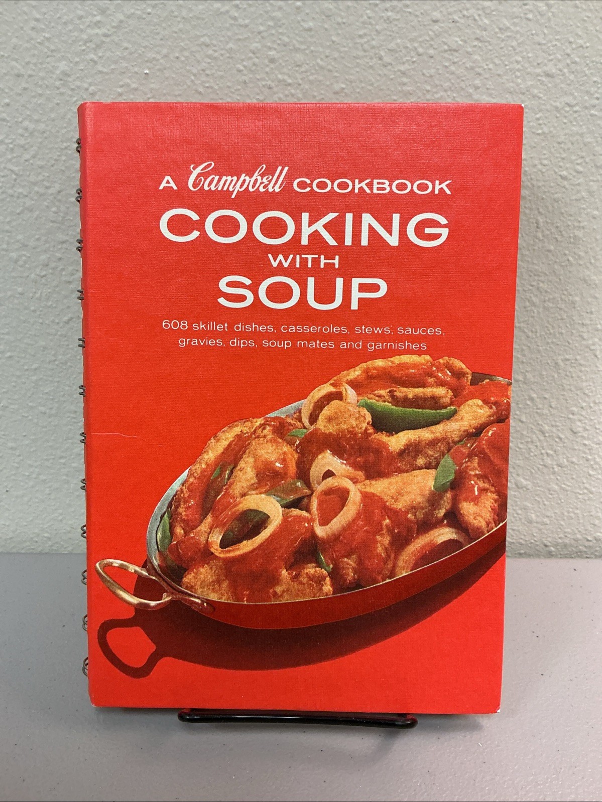 Vintage “A Campbell Cookbook: Cooking With Soup” (1972) Spiral Bound Cookbook