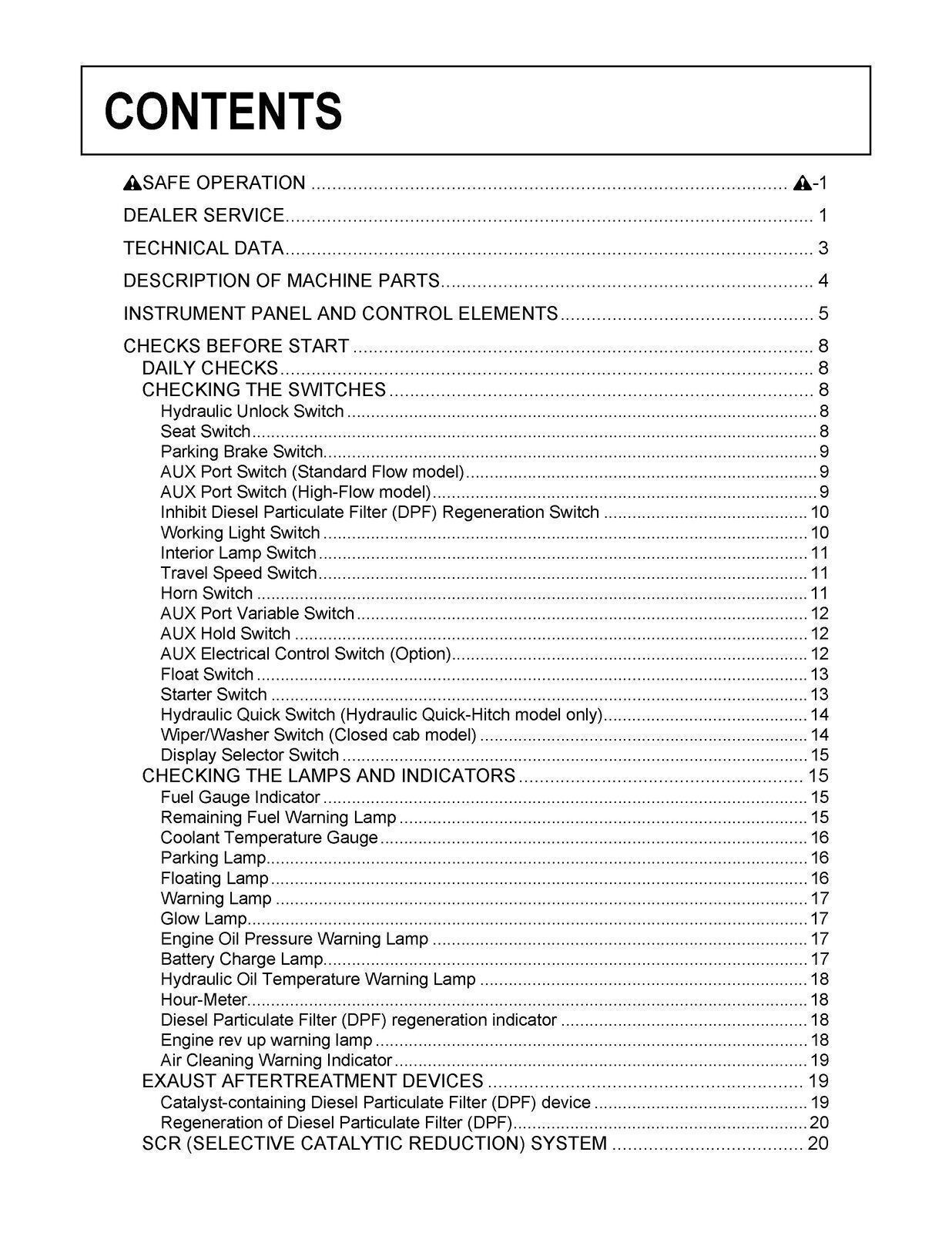 KUBOTA SVL95-2S CTL OPERATORS MANUAL DURABLE FASTENED – STRONG COVERING