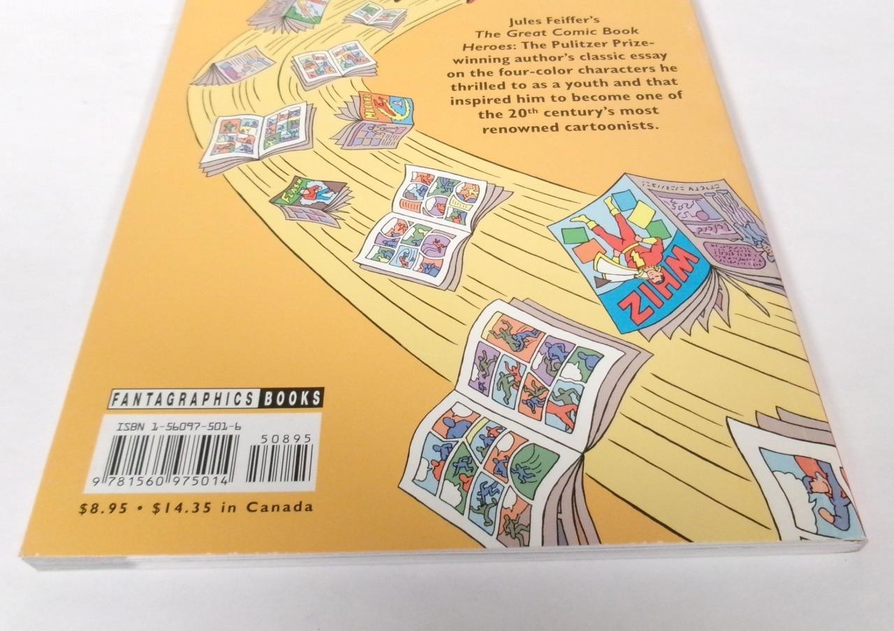 Great Comic Book Heroes by Jules Feiffer (2003), EXC with Writing