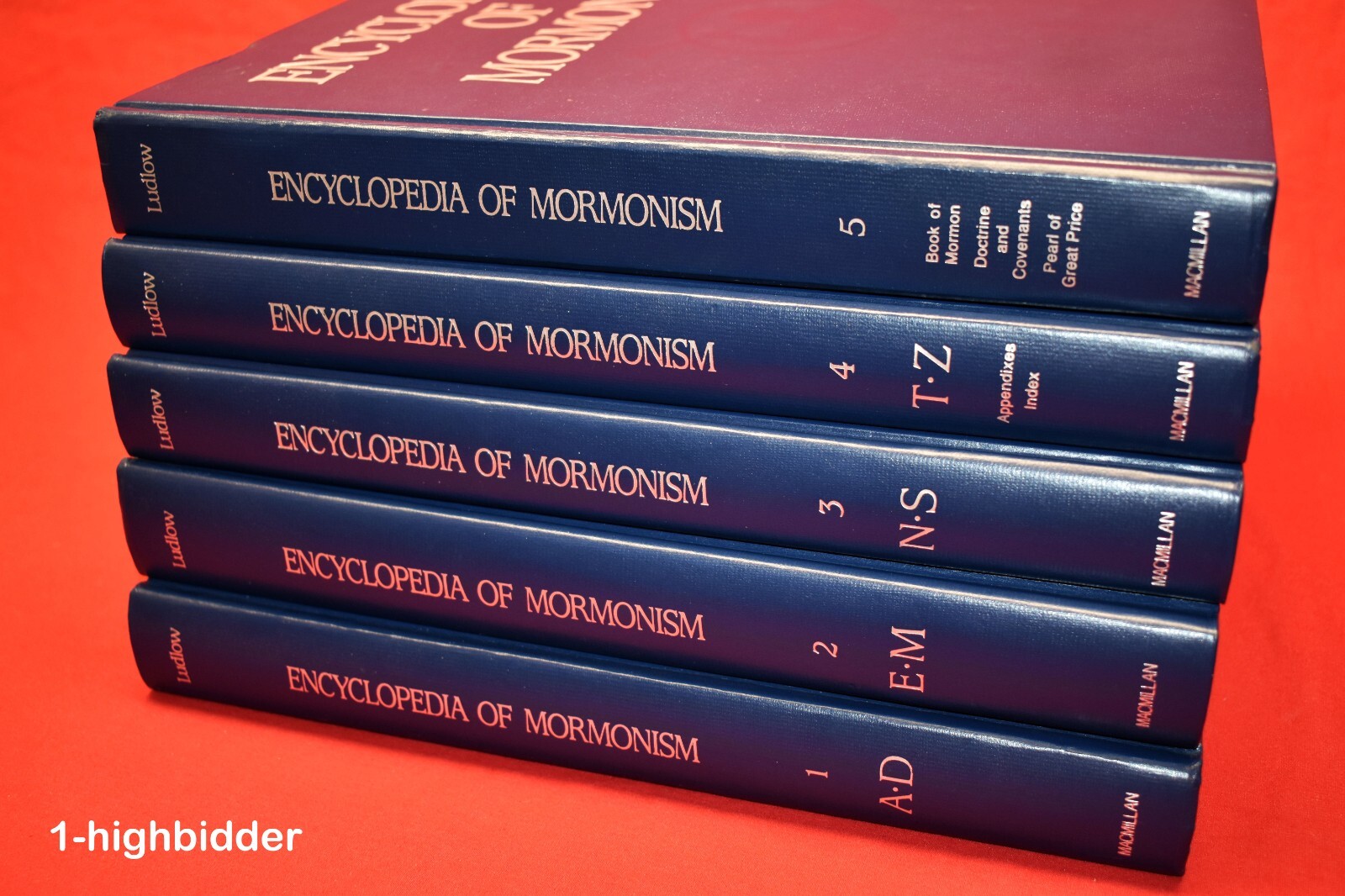 Encyclopedia of Mormonism Complete Set Volume 1-5 Daniel H. Ludlow Mormon LDS