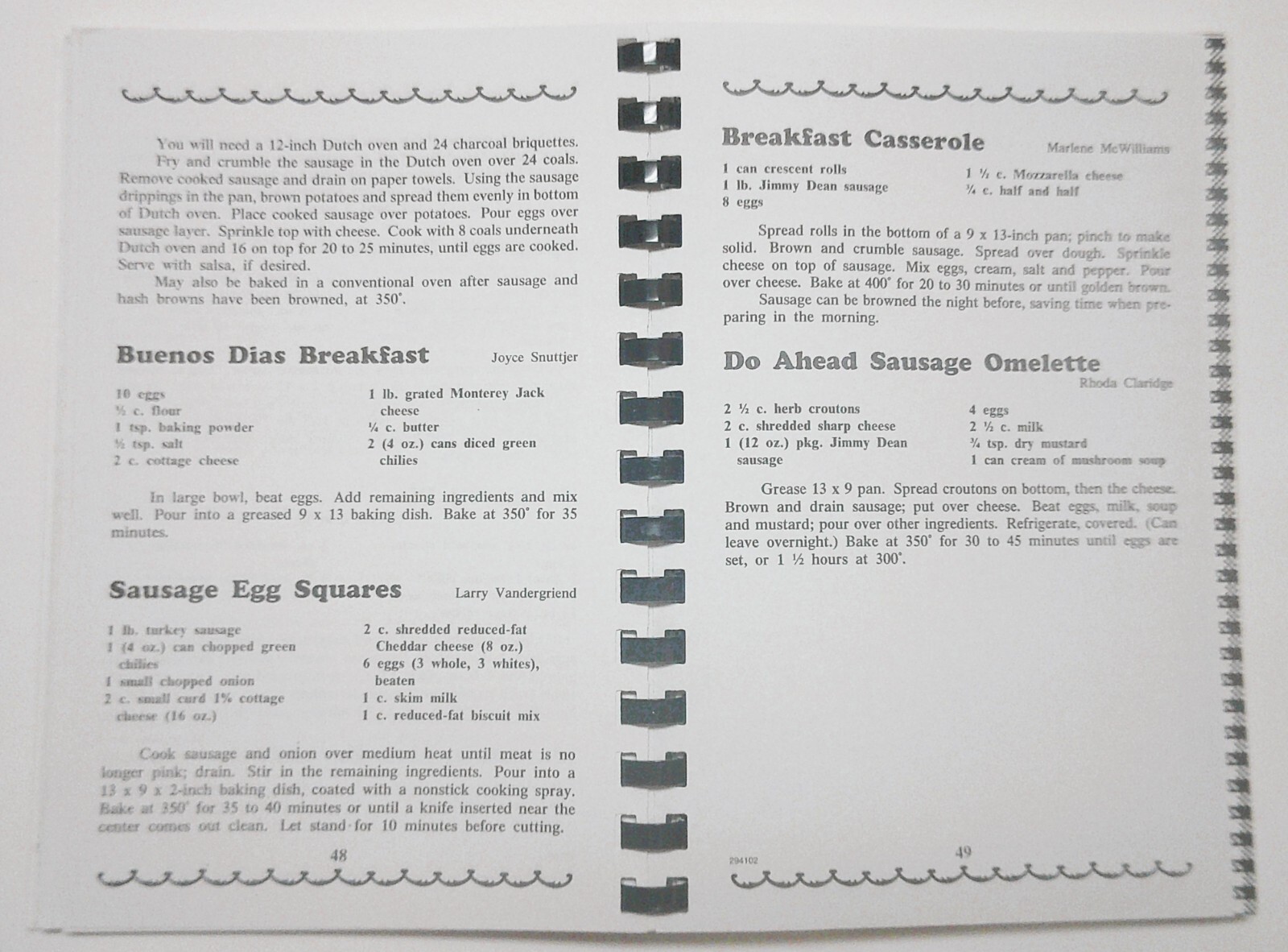 Food for the Soul Cookbook Southwood Lutheran Church Lincoln Nebraska 140 pages