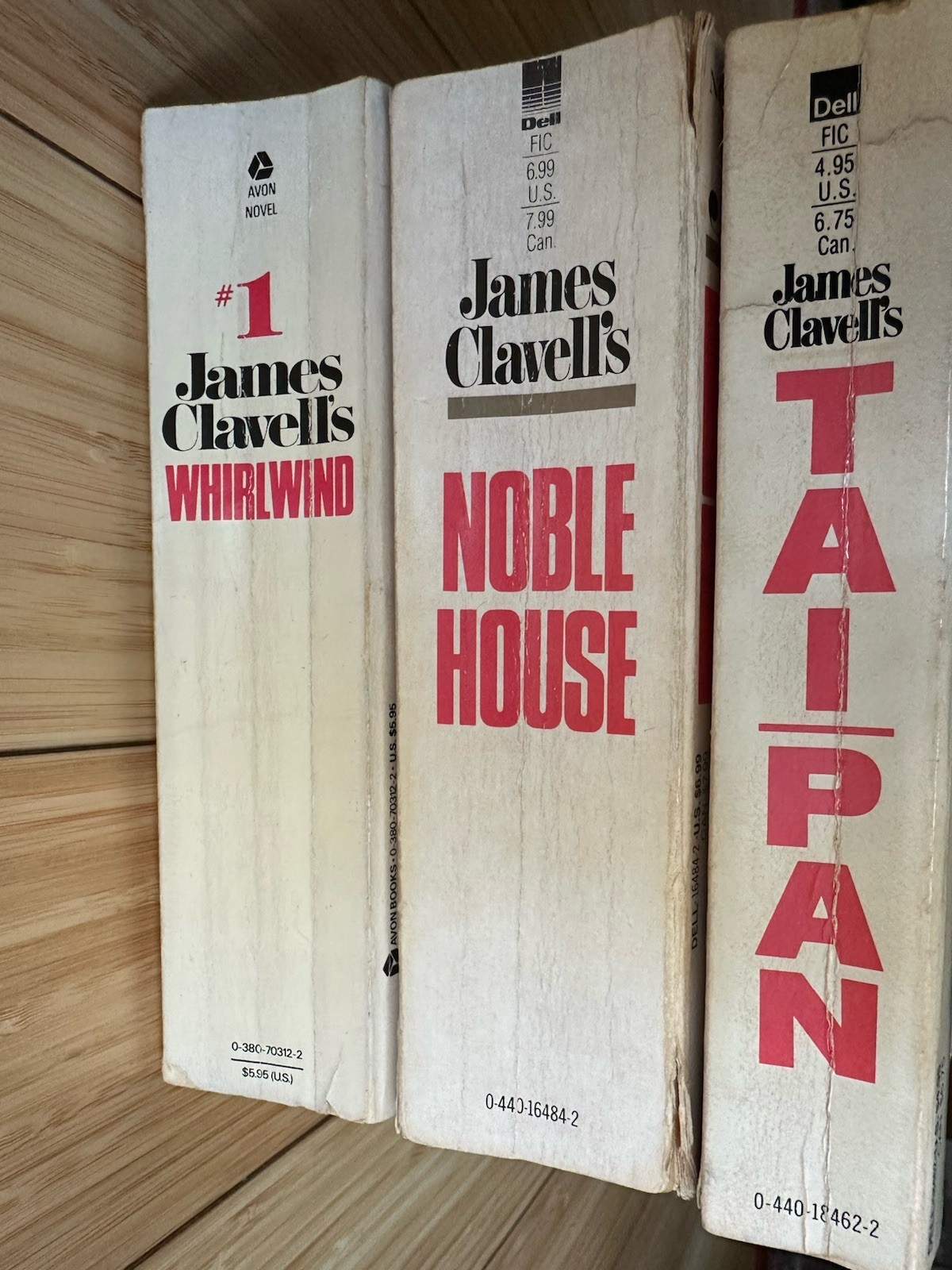 James Clavell : TAI-PAN & Noble House & WHIRLWIND (1986, Paperback) LOT OF 3