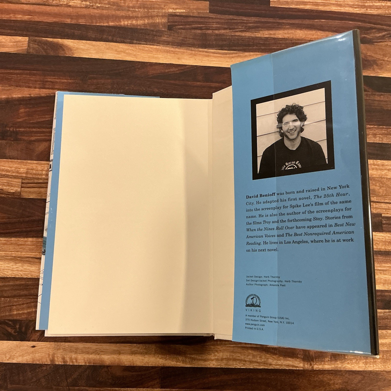 When the Nines Roll Over And Other Stories by David Benioff: New SIGNED !!!