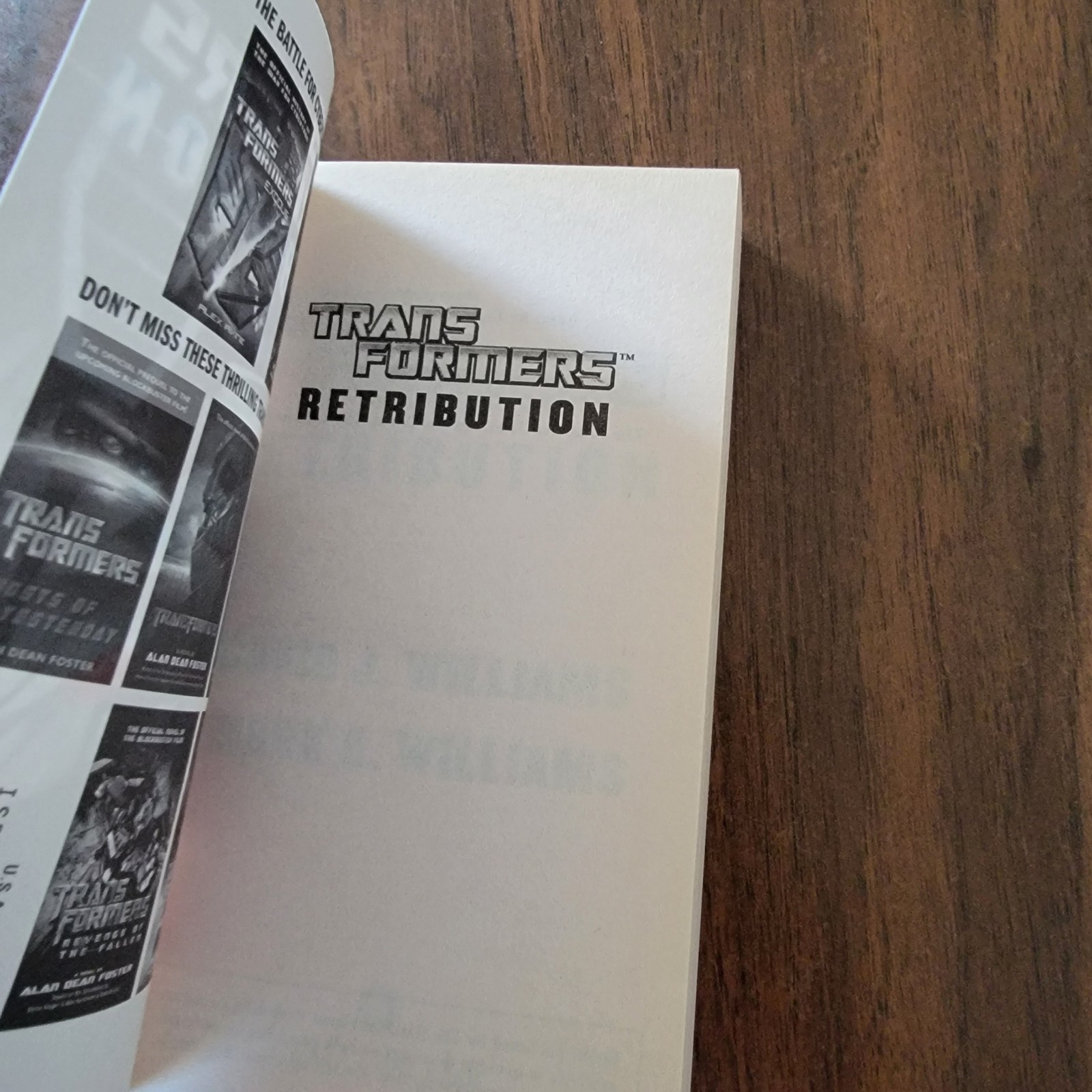 Transformers: Retribution by Mark Williams and David J. Williams (2014, Mass…