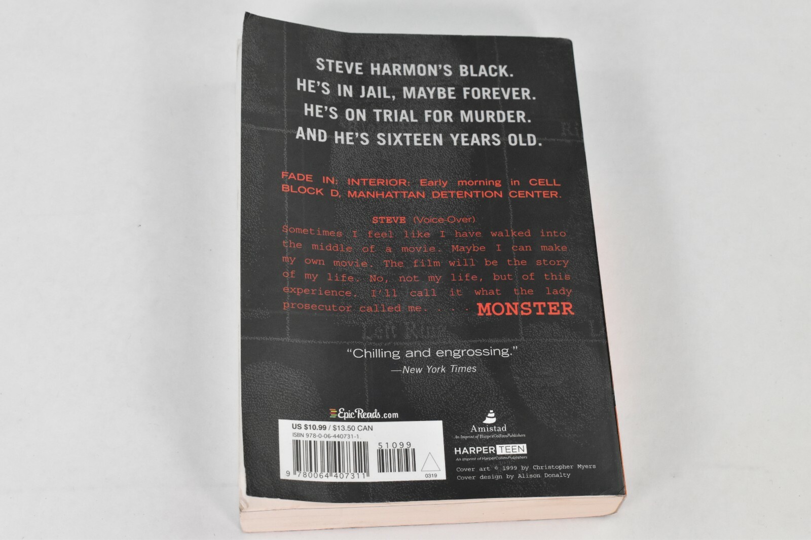 Monster Ser.: Monster by Walter Dean Myers (2019, Trade Paperback, Reprint)