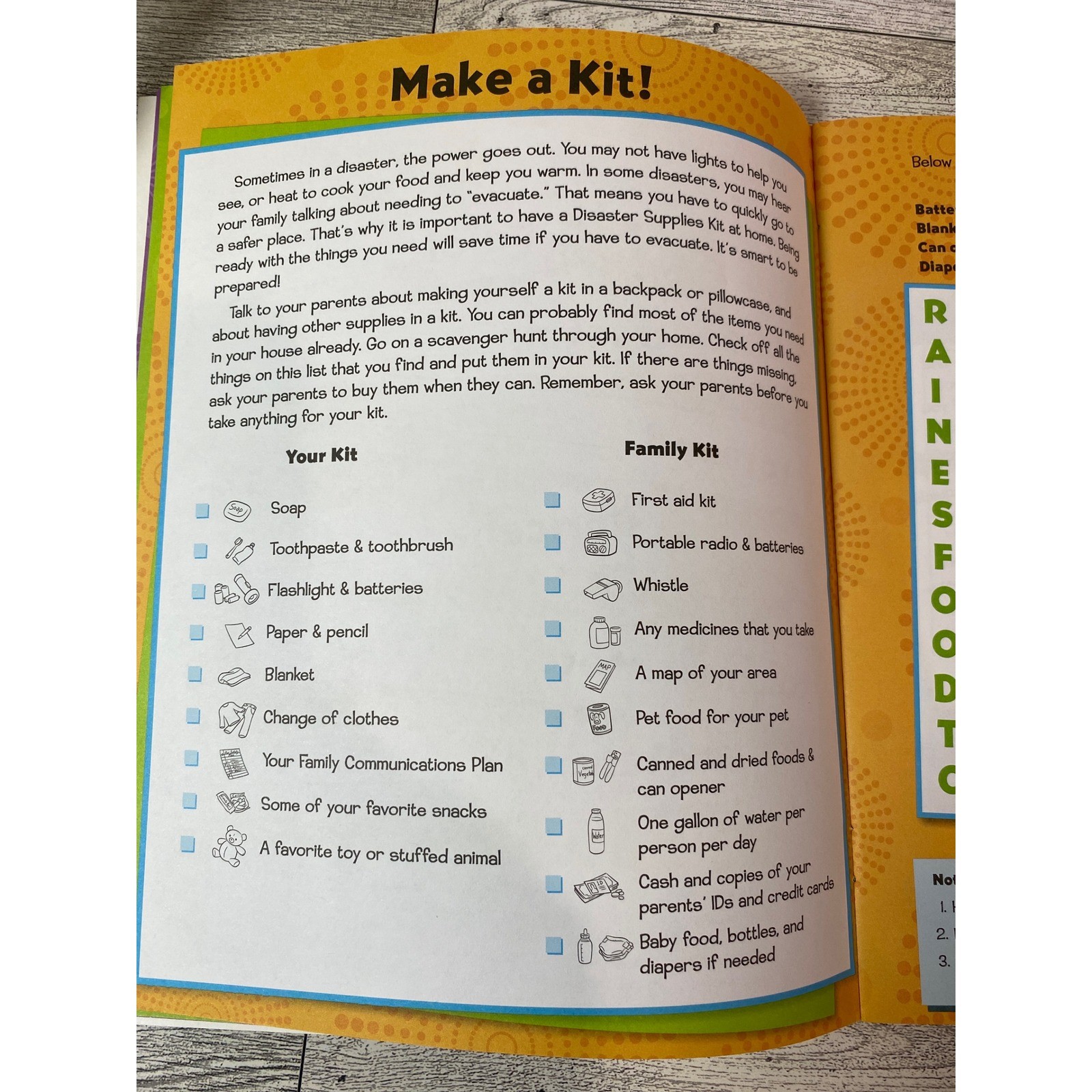 Mickey & Friends Disaster Preparedness Activity Book 2013 Softcover Disney Press