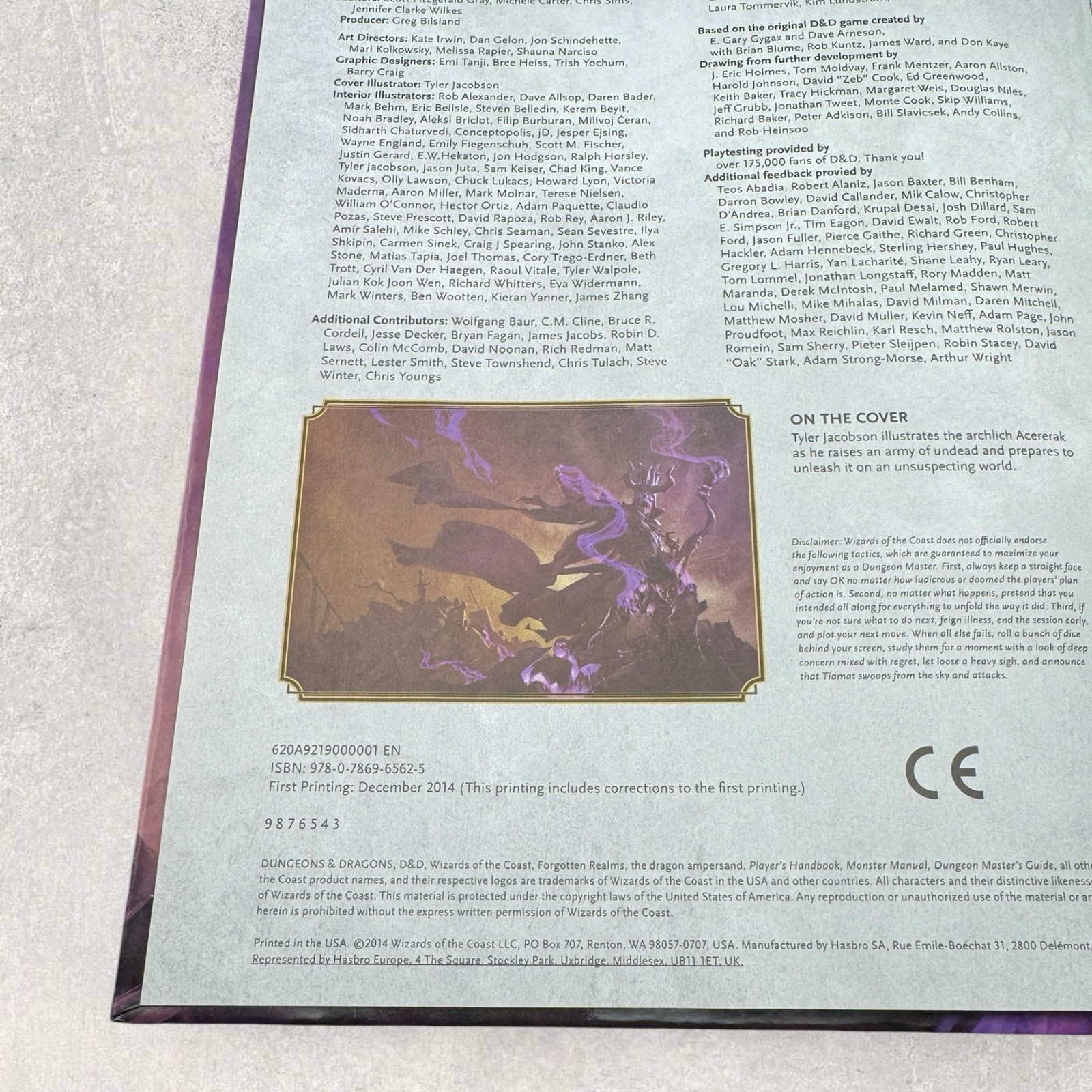 Dungeons and Dragons Dungeon Master’s Guide Hardcover Core Rulebook RPG