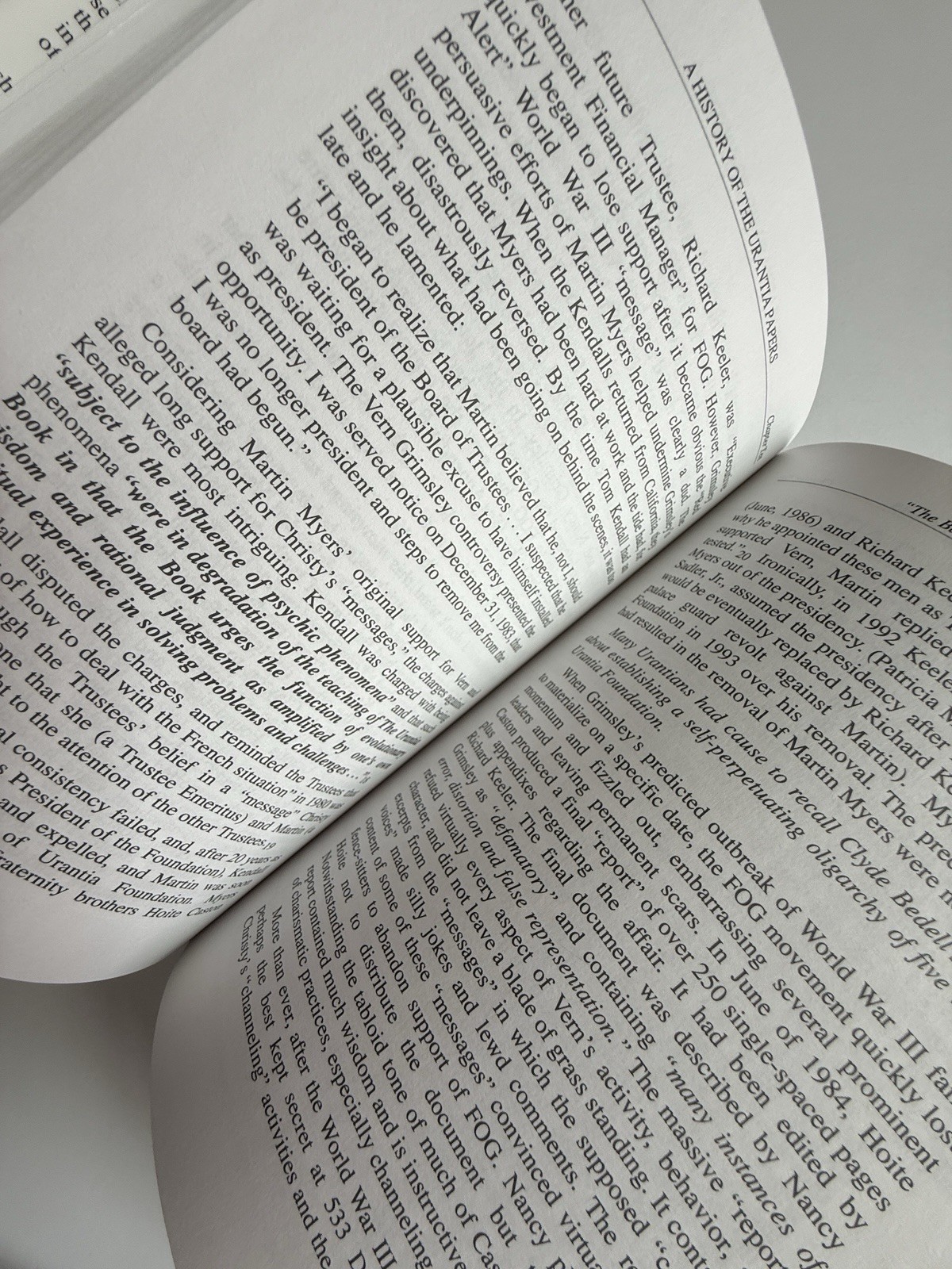 A History of the Urantia Papers -FIRST EDITION (1 of 2000 copies) -Larry Mullins