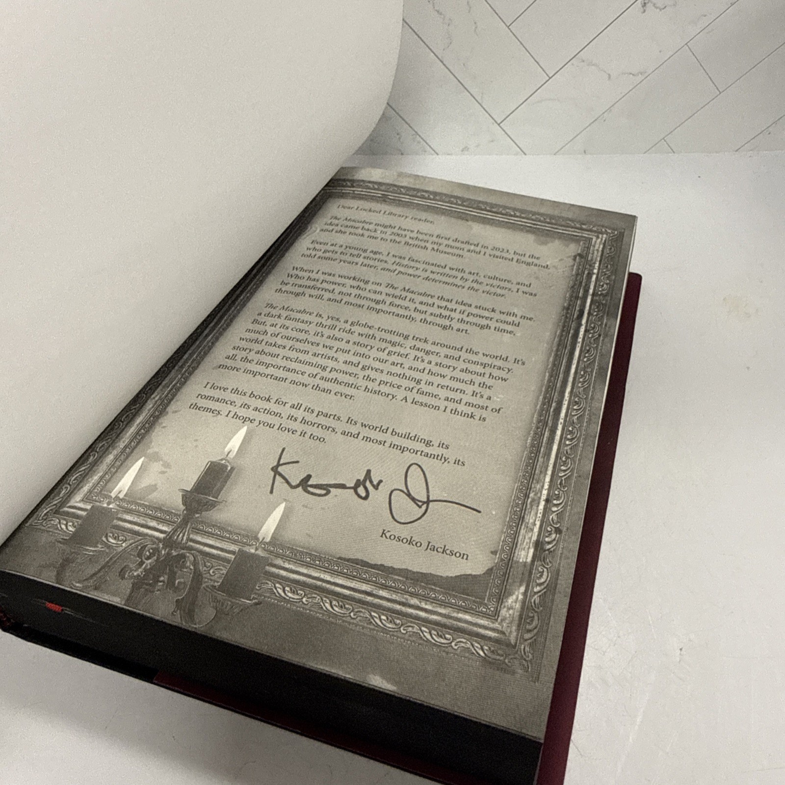The Macabre by Kosoko Jackson Locked Library Special Edition Sprayed Edges
