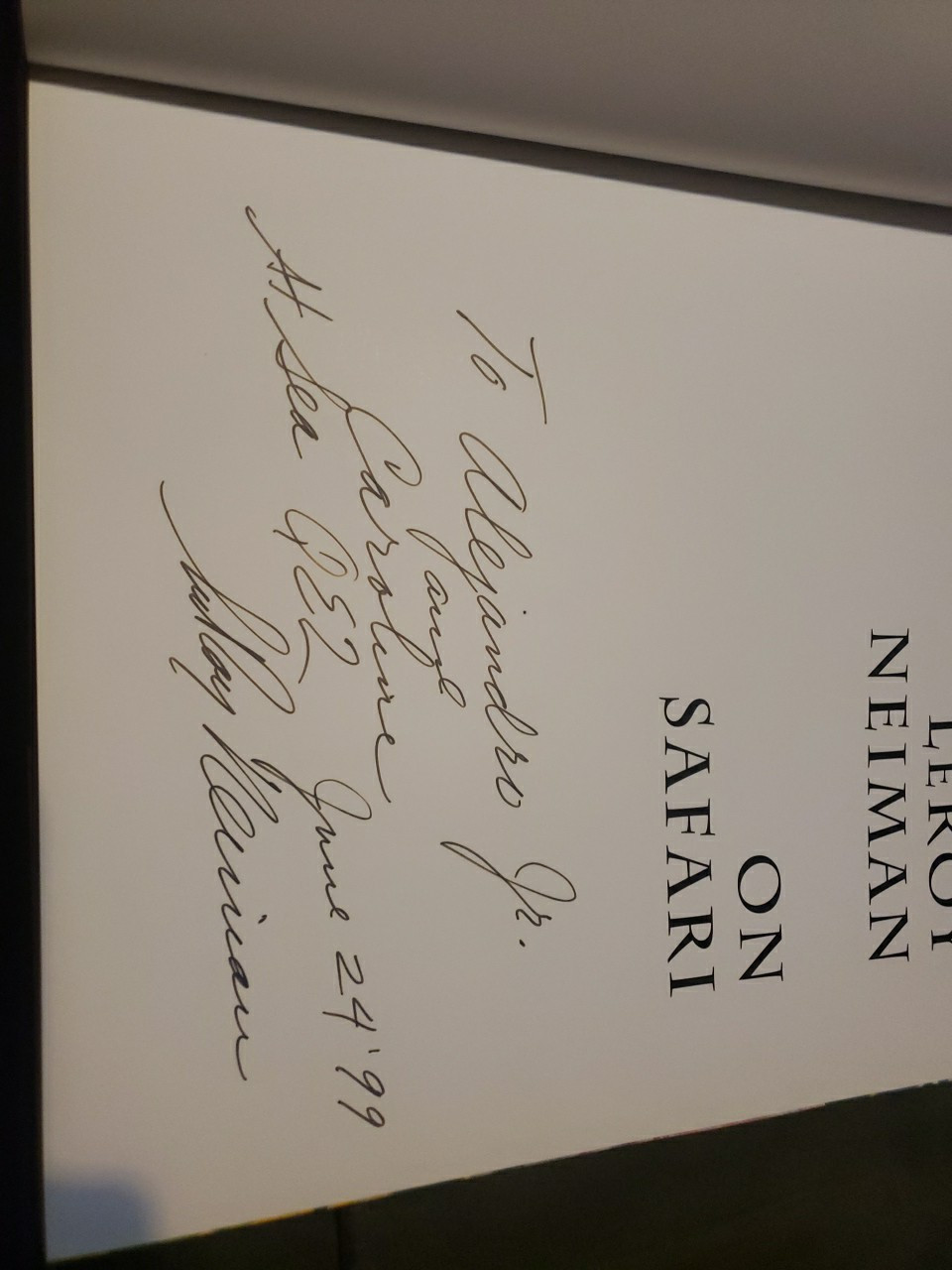 LeRoy Neiman on Safari by LeRoy Neiman (1997, Hardcover) – SIGNED