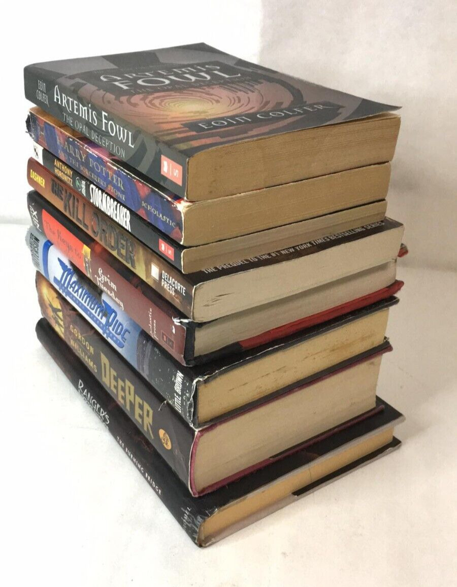 Lot of 8 Middle Grade YA Young Adult Books GENRE: Paranormal Fantasy Dystopian