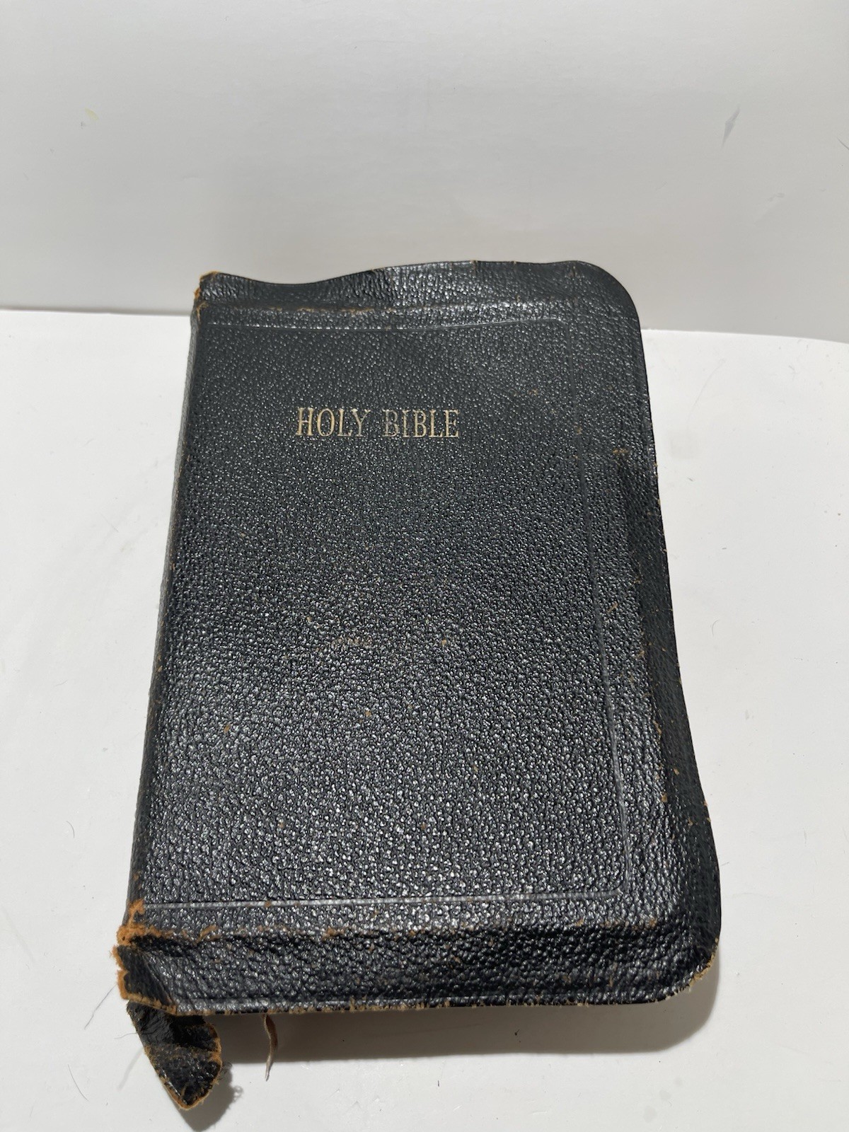 KJV HOLY BIBLE King James Version Black Thumb Index 1947 Printed In USA