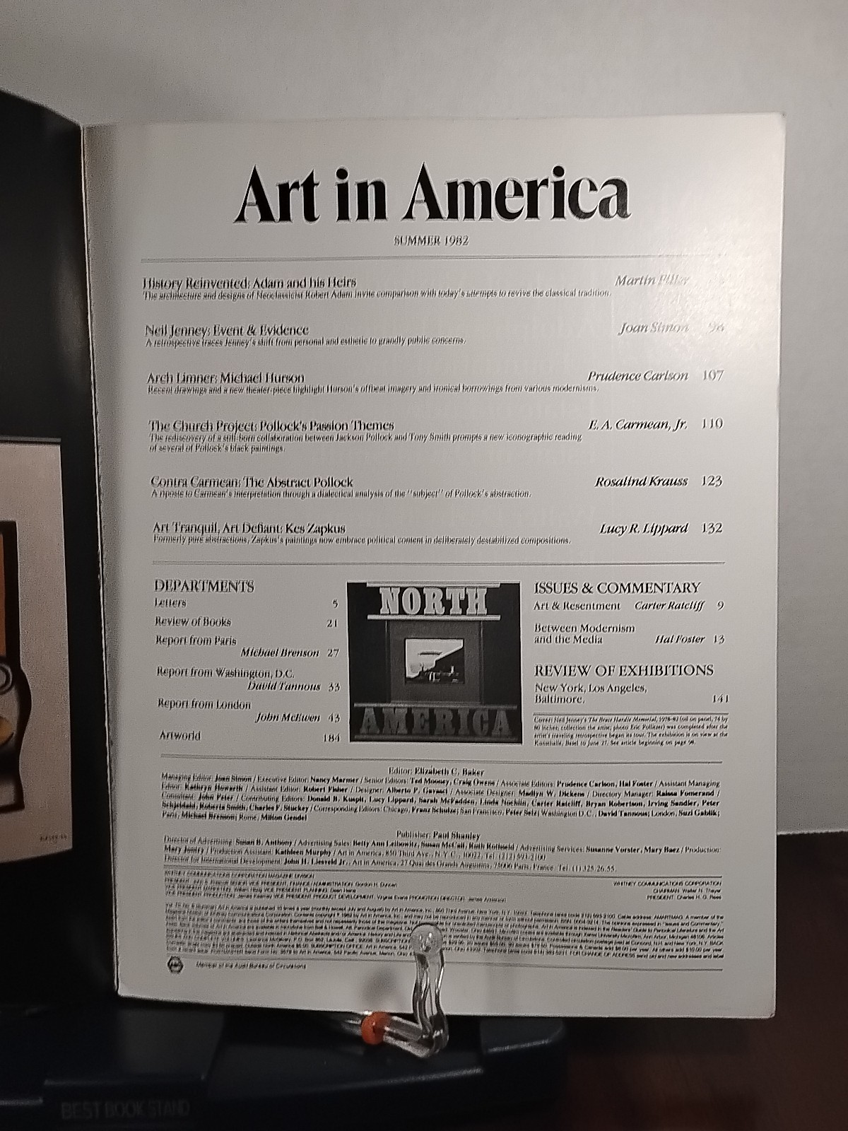 Art in America : Summer 1982 – Michael Hurson / Neil Jenny / Kes Zapkus ++