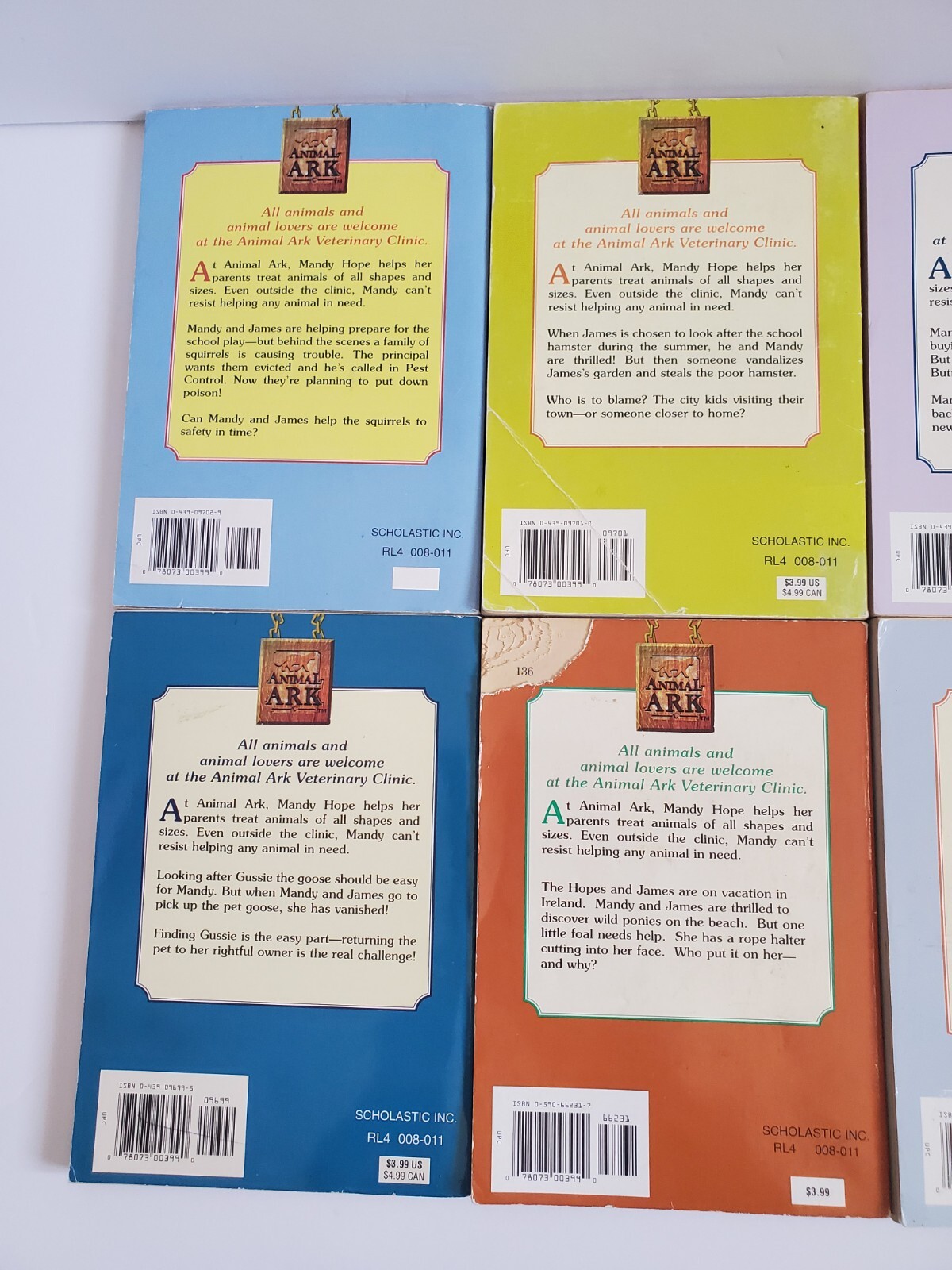 Animal Ark Ben M. Baglio Lot of 12 Children’s Chapter Books Paperback