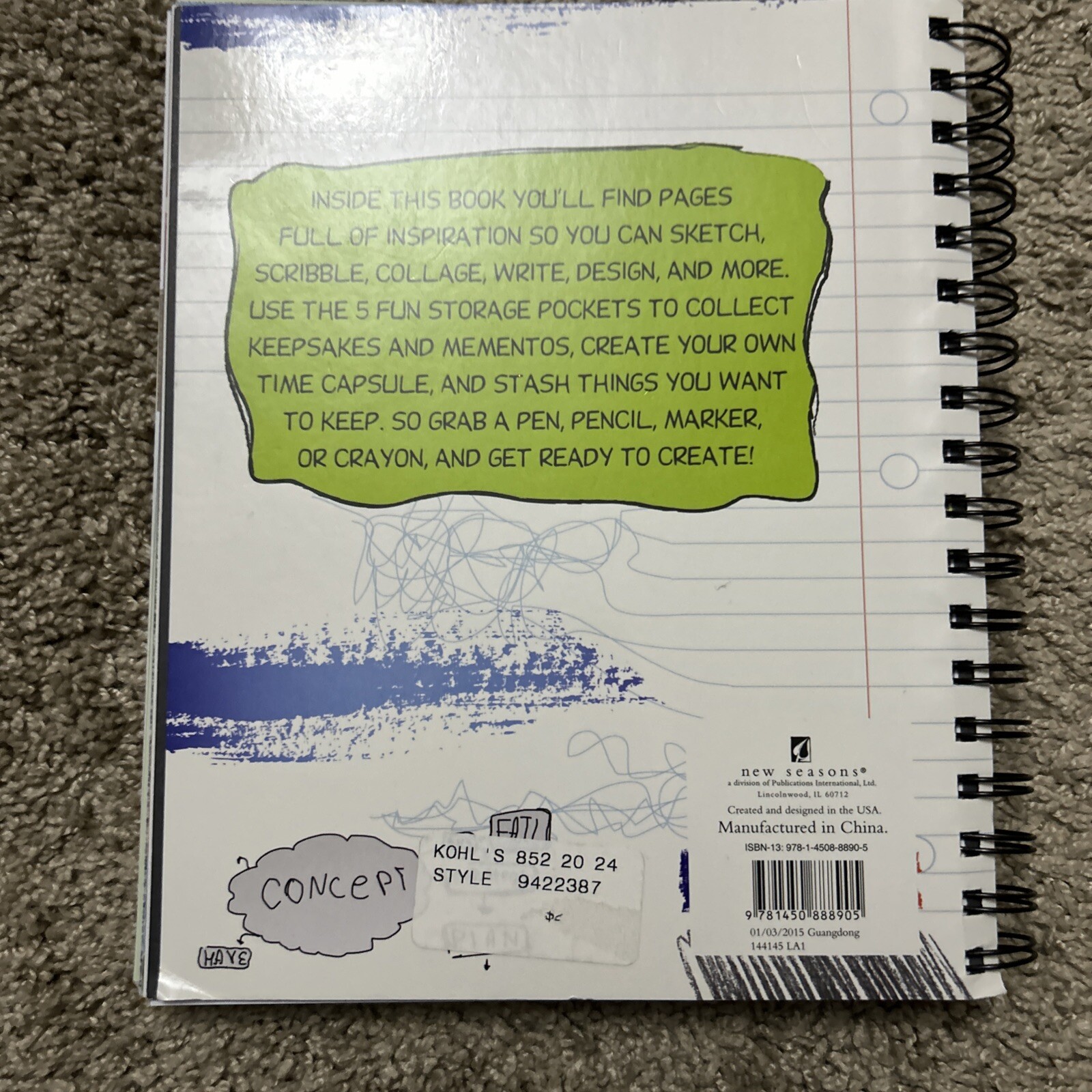 Sketch That, The Ultimate Scribble Book. 7.5 Inches By 9.25 Inches.