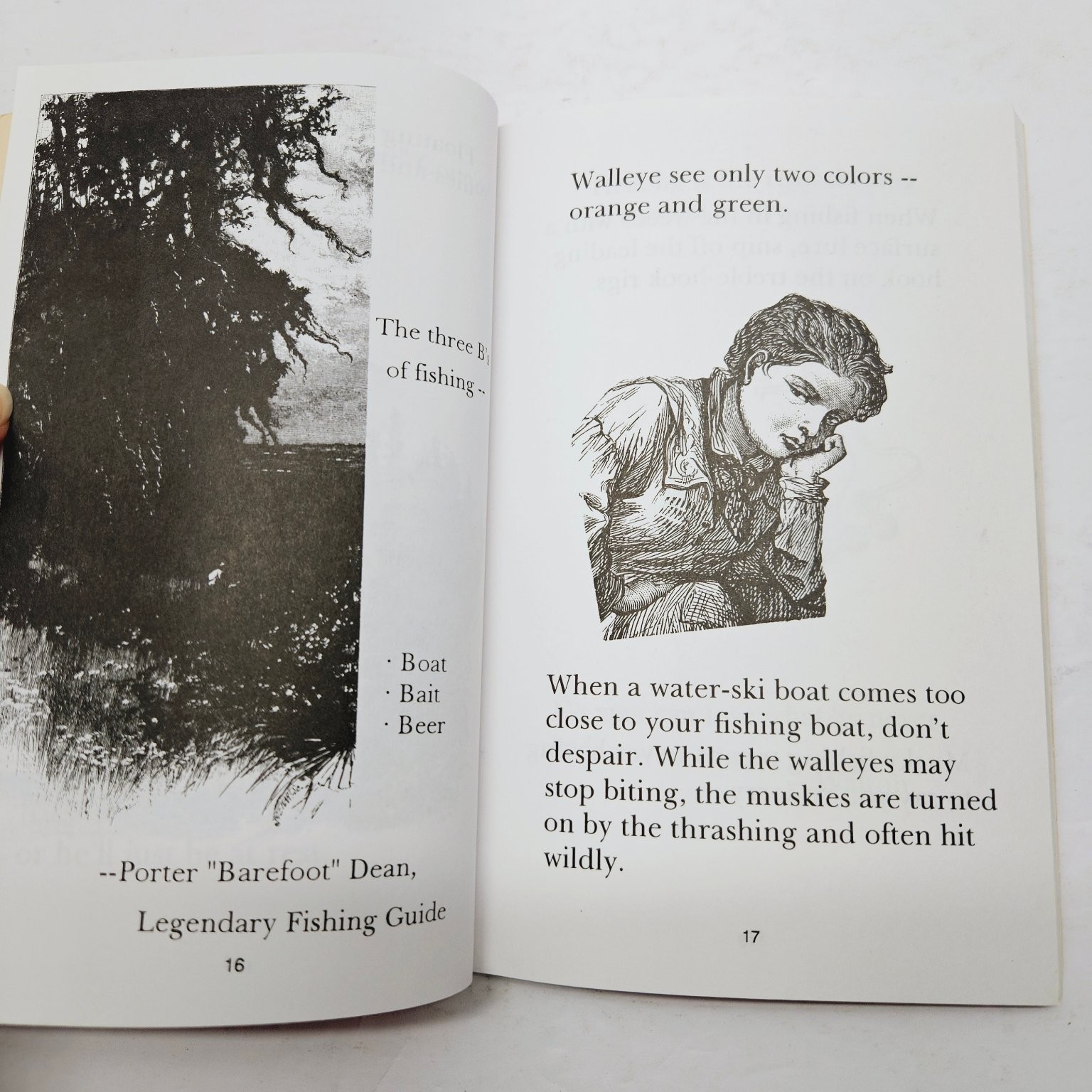 Fishing Humor Book – Li’l Red Book of Fishin’ Tips – Tom Hollatz 1997 Pbk