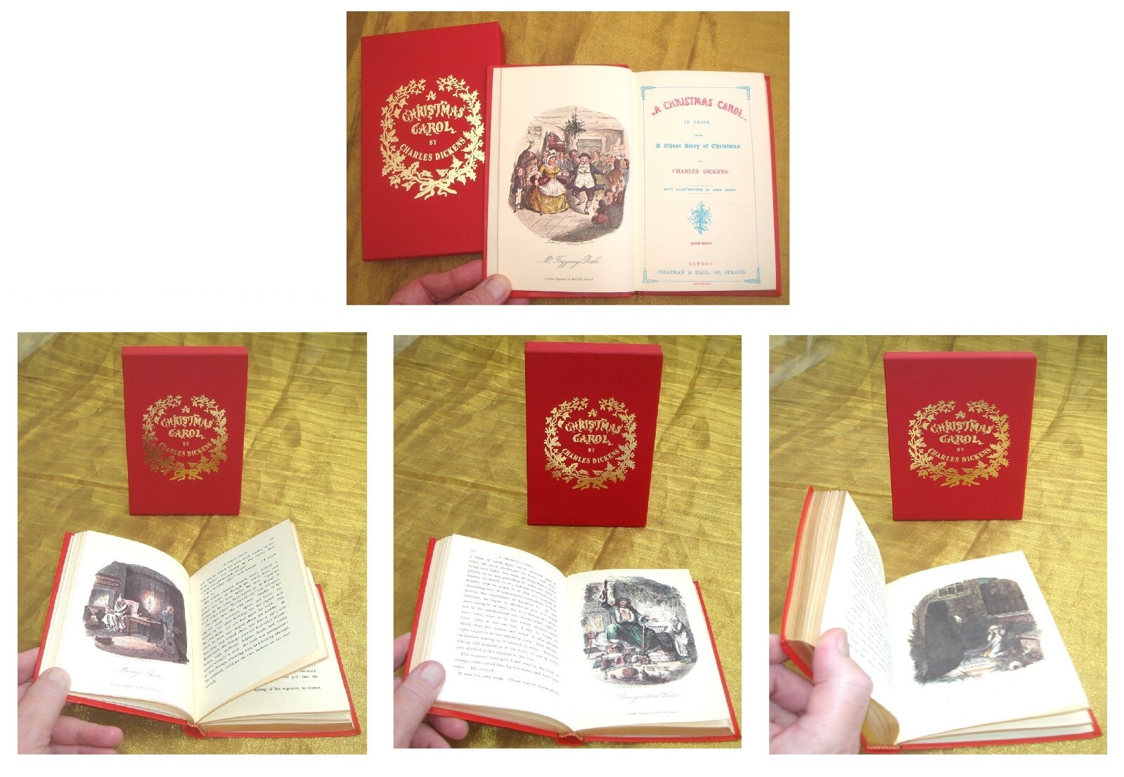 A CHRISTMAS CAROL Charles Dickens Fine Facsimile Edition & Slipcase – Gilt Edges