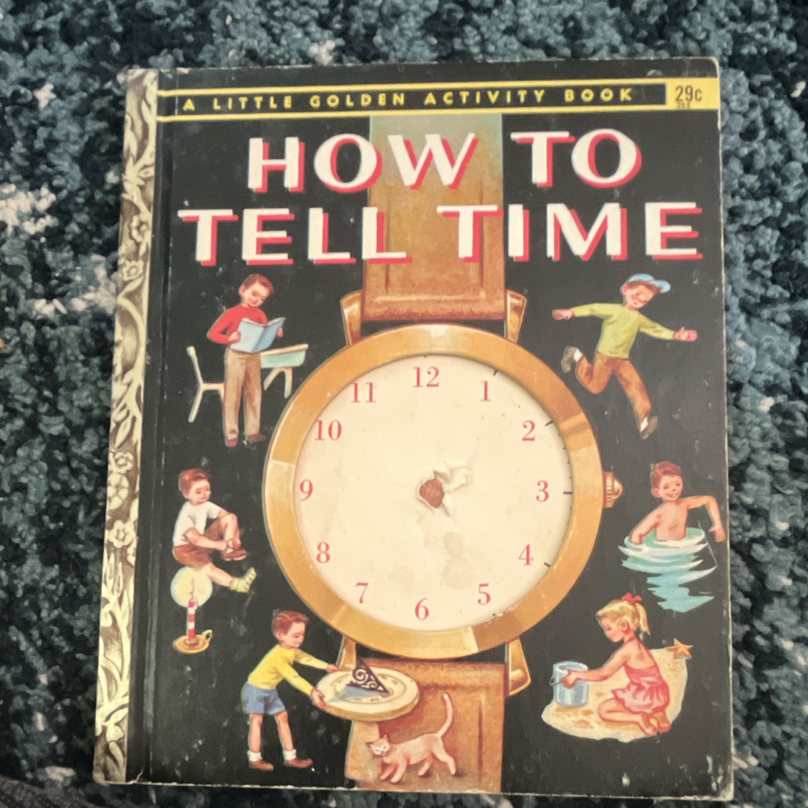 Golden Press Little Golden Activity Book How to Tell Time HC Illus Watson