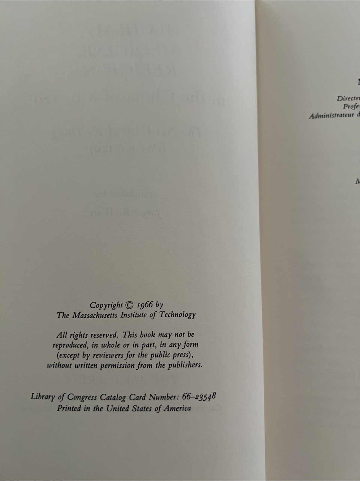 Alchemy, Medicine, and Religion in the China of A.D. 320, James Ware HBDC 1966
