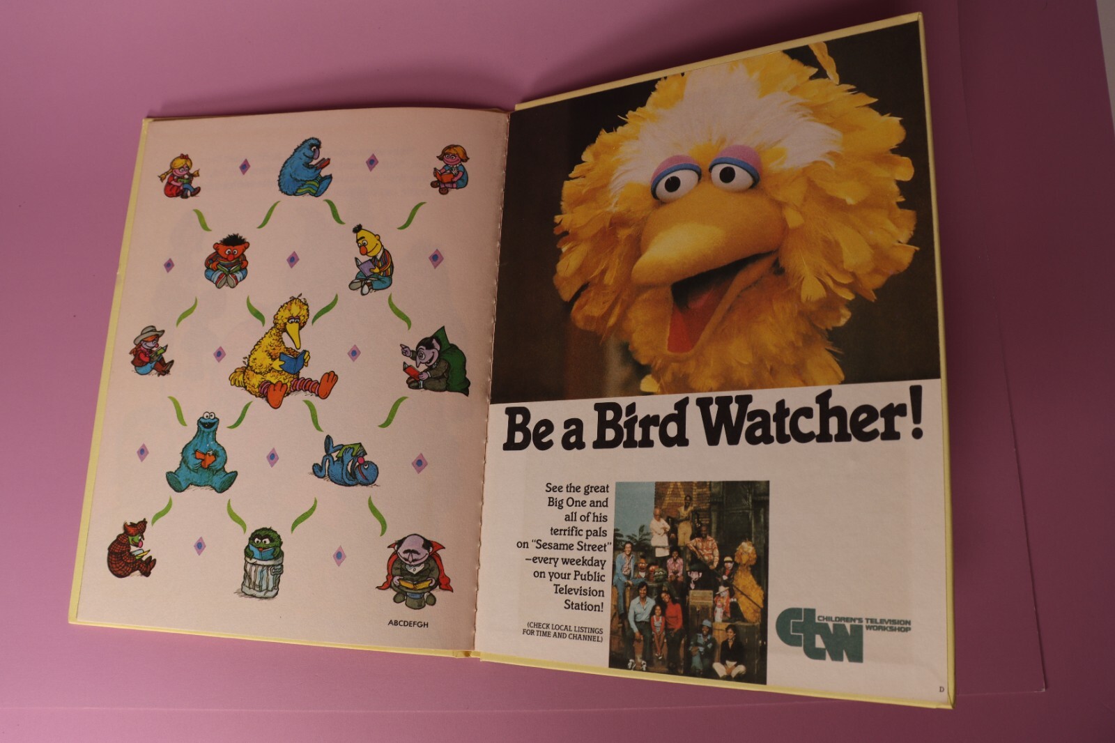 Show and Tell by Patricia Relf 1980 Sesame Street Book Club Hardcover