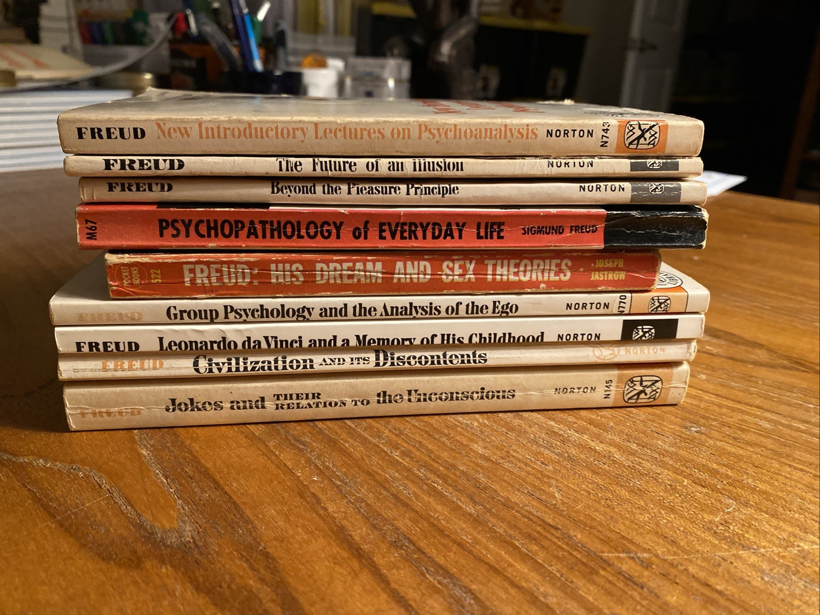 Lot Of 9 Sigmund Freud Psychology Psychoanalysis Psychiatry Vintage Books ~ PB