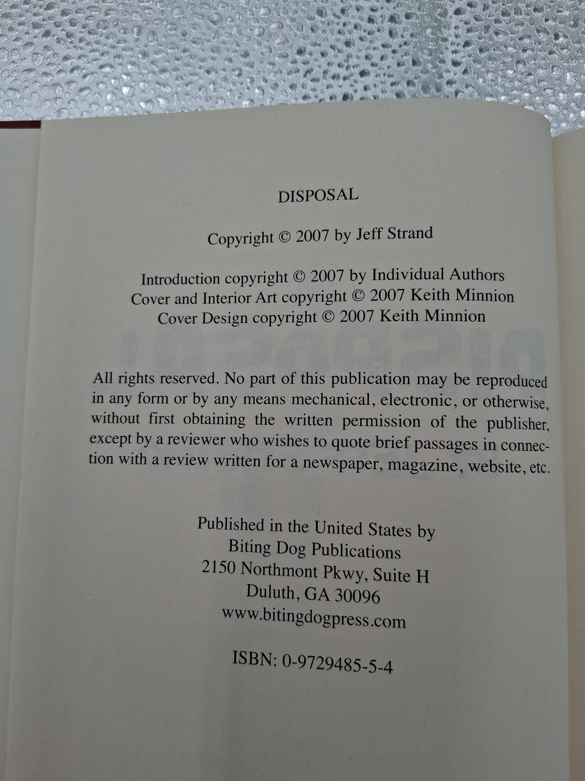 Biting Dog Publications 3 Book Set Signed Numbered Hardcovers (SEE PICTURES!)