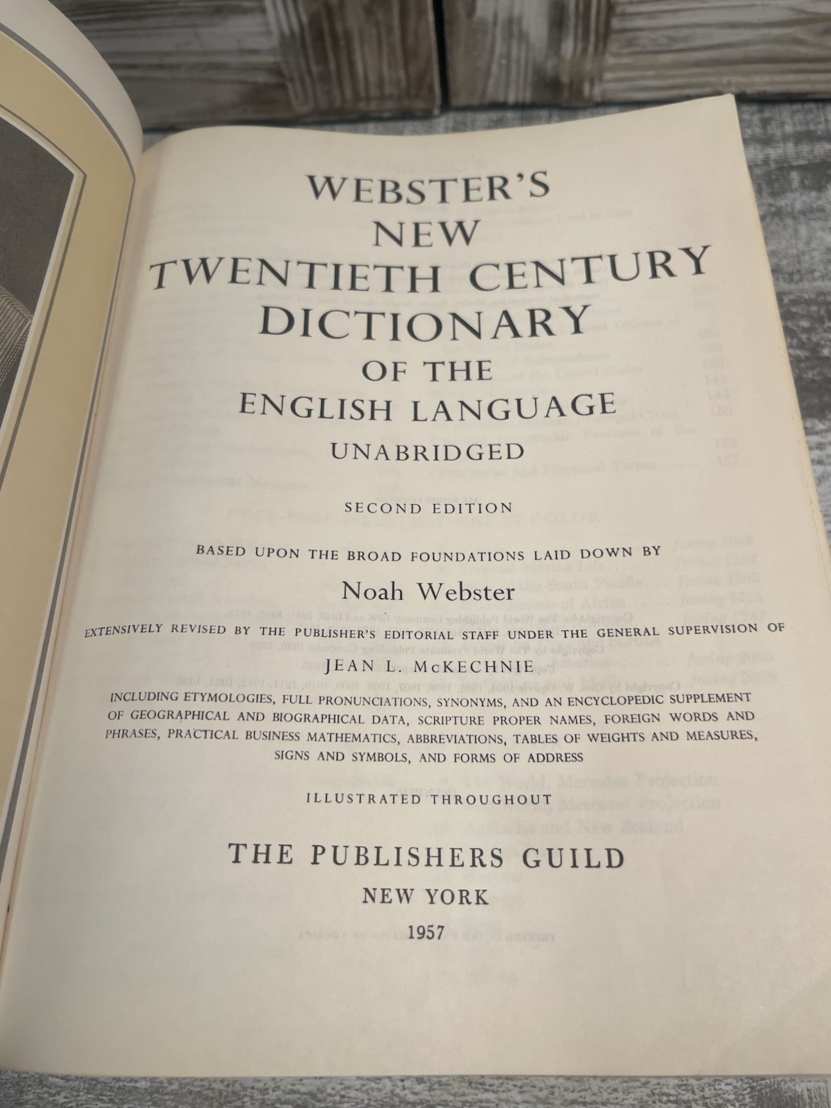 Webster’s New Twentieth Century Dictionary, Unabridged, Second Edition 1957