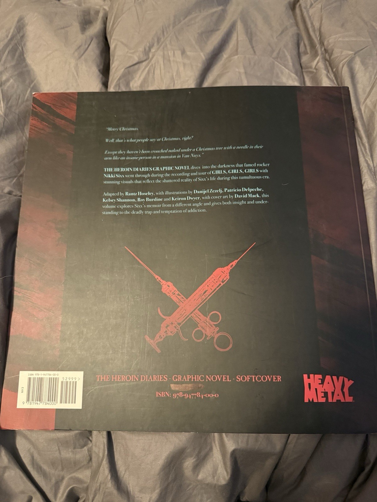 Heroin Diaries By Nikki Sixx Heavy Metal Comic Version Motley Crue