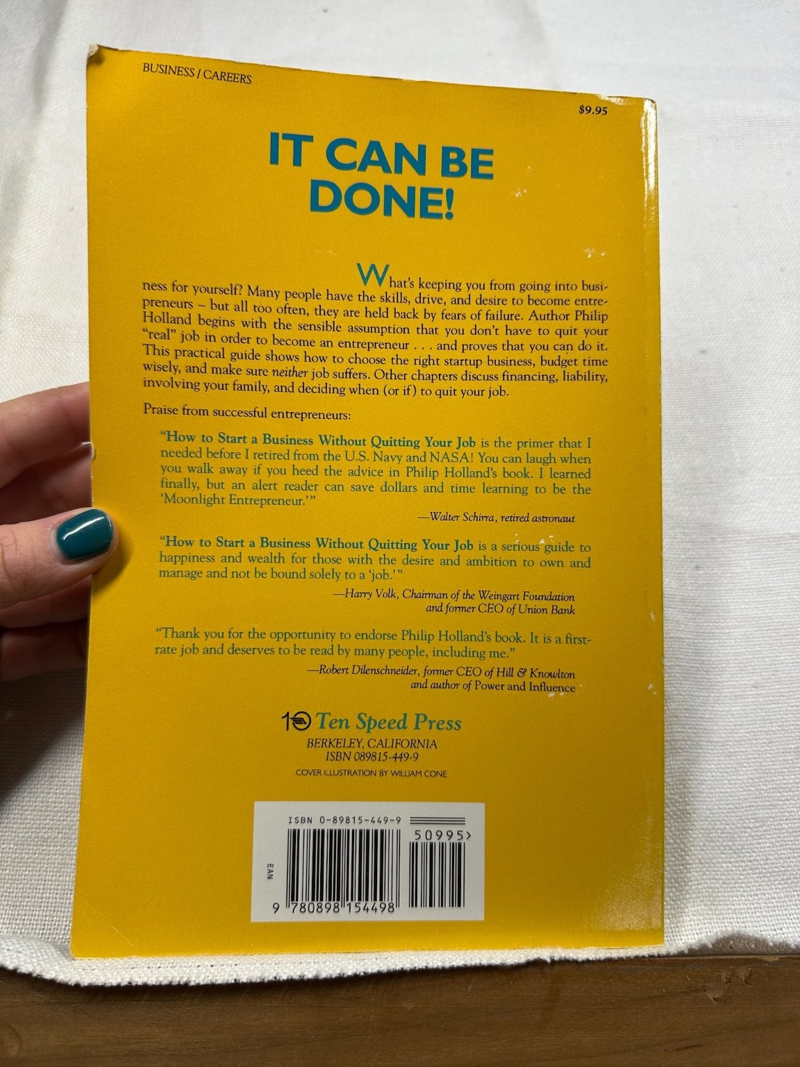 How to Start a Business Without Quitting Your Job Holland 1992 Ten Speed Press