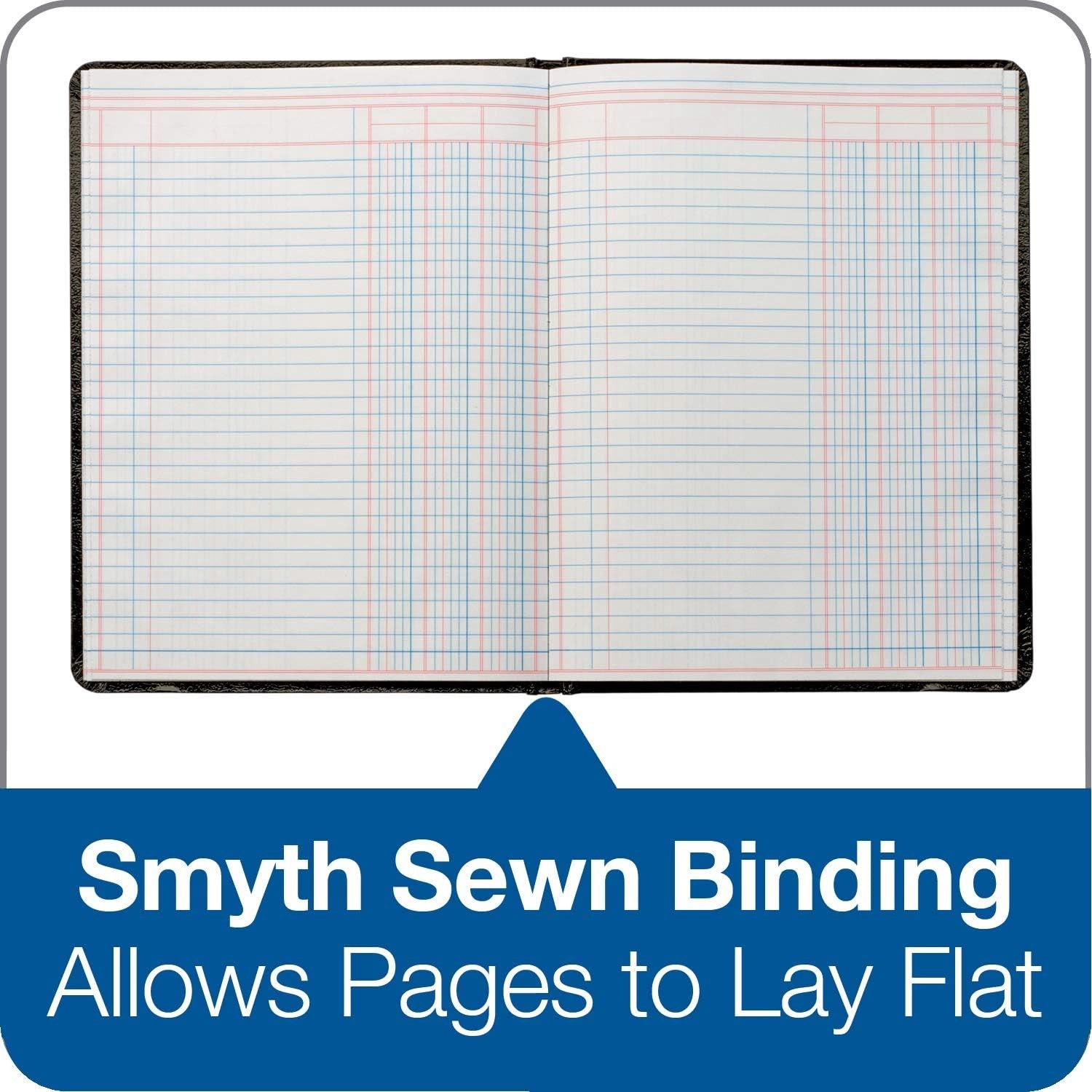 Stylish Financial Record Book – 7 x 9.25 Inches, Includes Place Marker