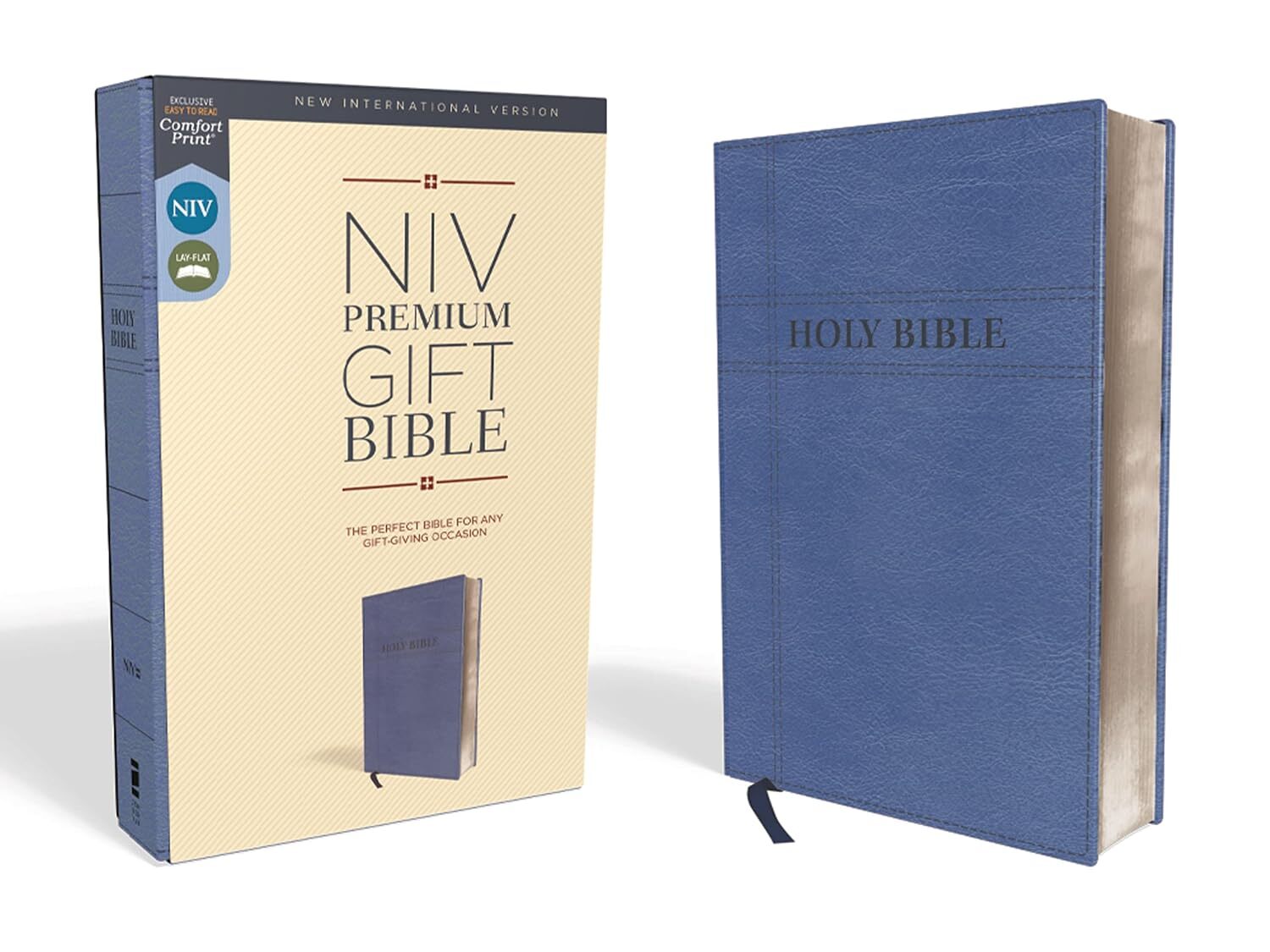 NIV, Premium Gift Bible, Leathersoft, Navy, Red Letter, Comfort Print: the Perfe