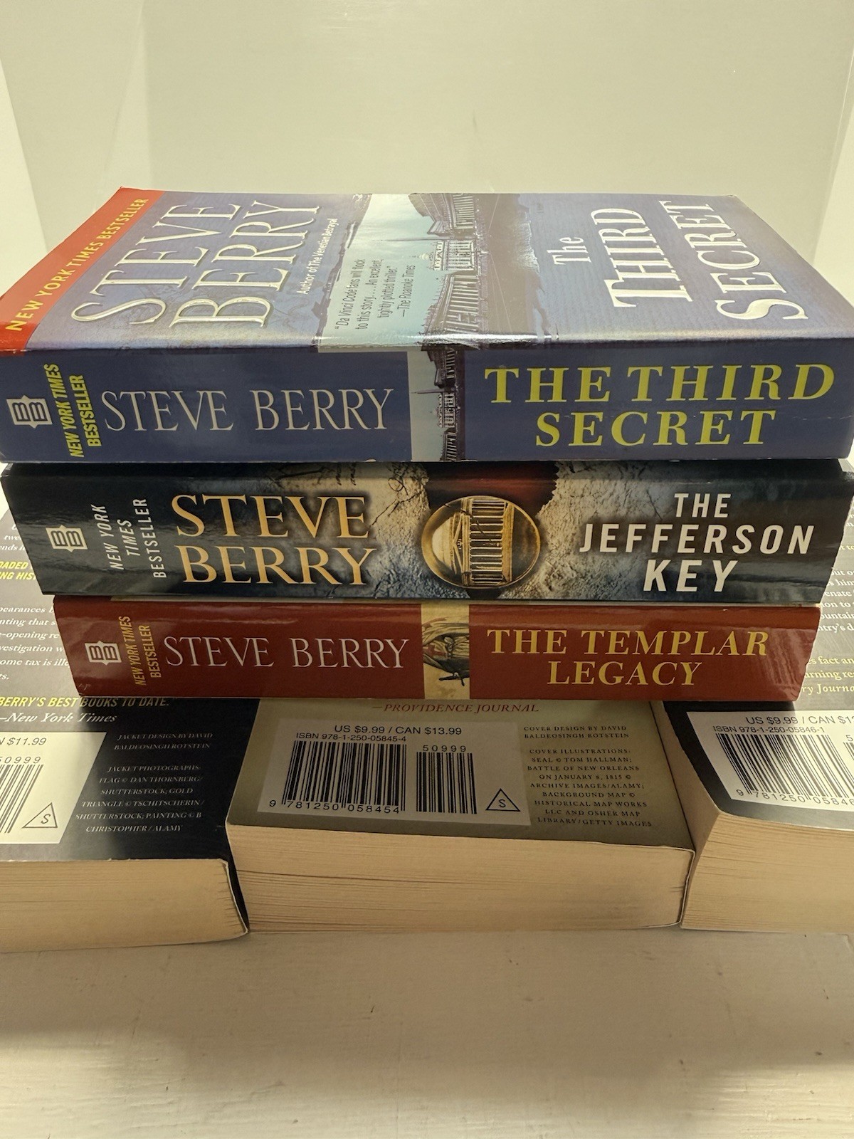 Steve Berry Cotton Malone Paperback Lot 6 Templar Jefferson Patriot