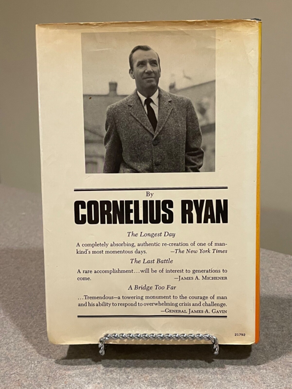 A Bridge Too Far by Cornelius Ryan (1974 First Edition, 4th Printing Hardcover)