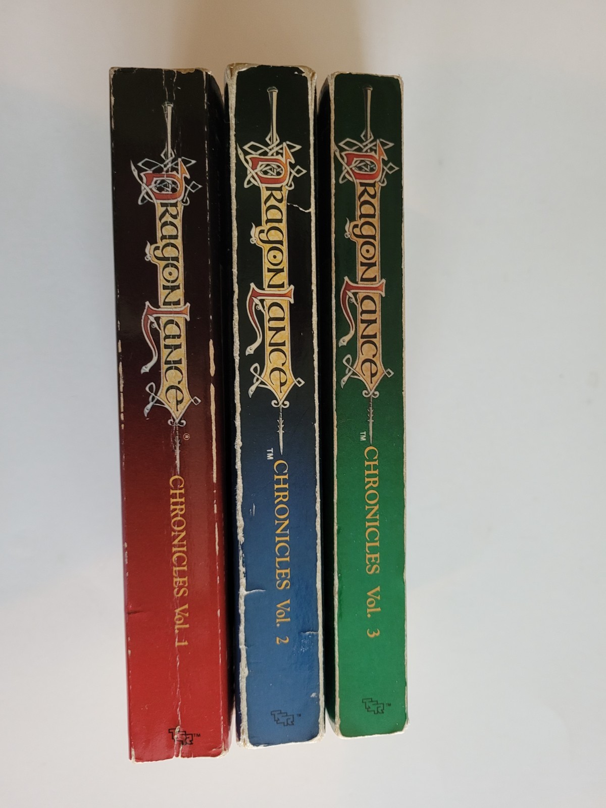 TSR AD&D DragonLance Chronicles Trilogy Complete Set Books 1-3 PB Weis & Hickman