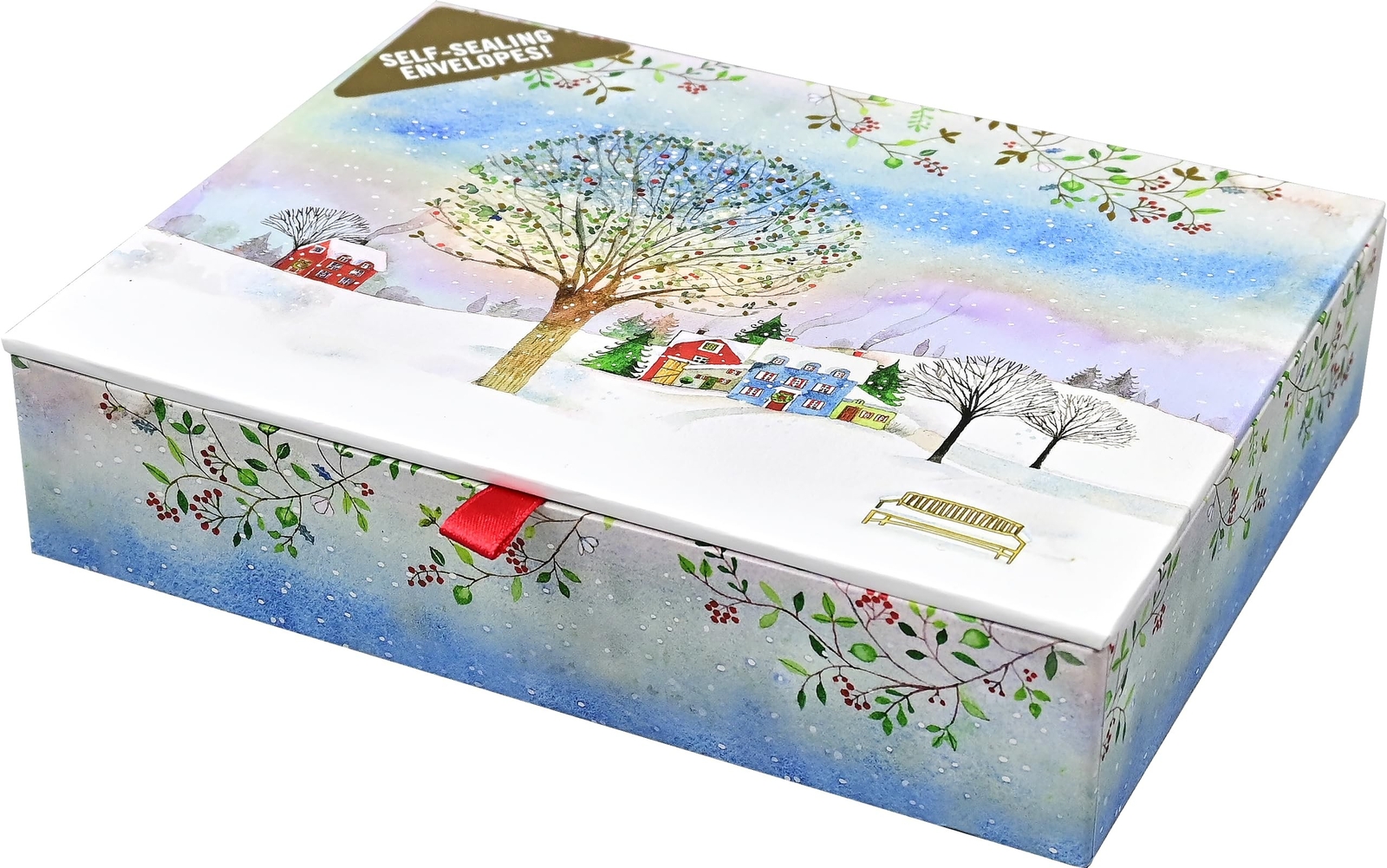 Peter Pauper Press, Inc. Village Twilight Deluxe Boxed Holiday Cards (20 card…