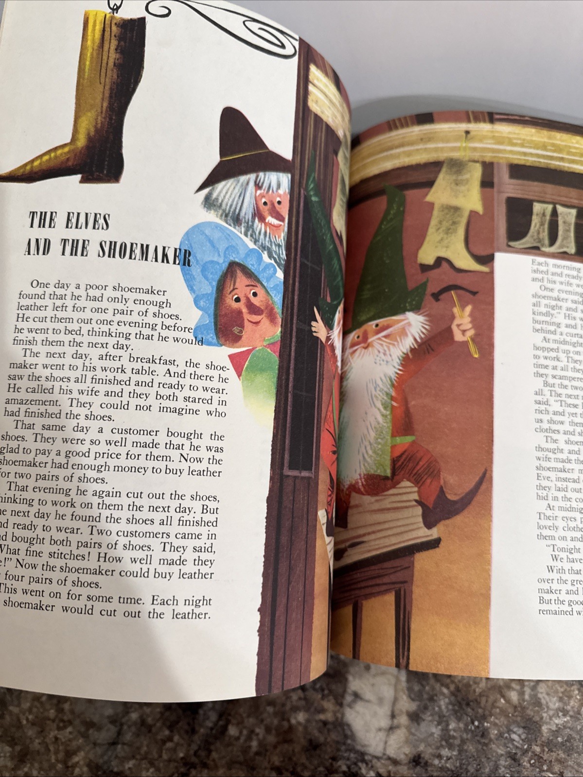 The BIG Book of NURSERY TALES Treaure 1973 hb Evelyn Andreas Leonard Weisgard VG