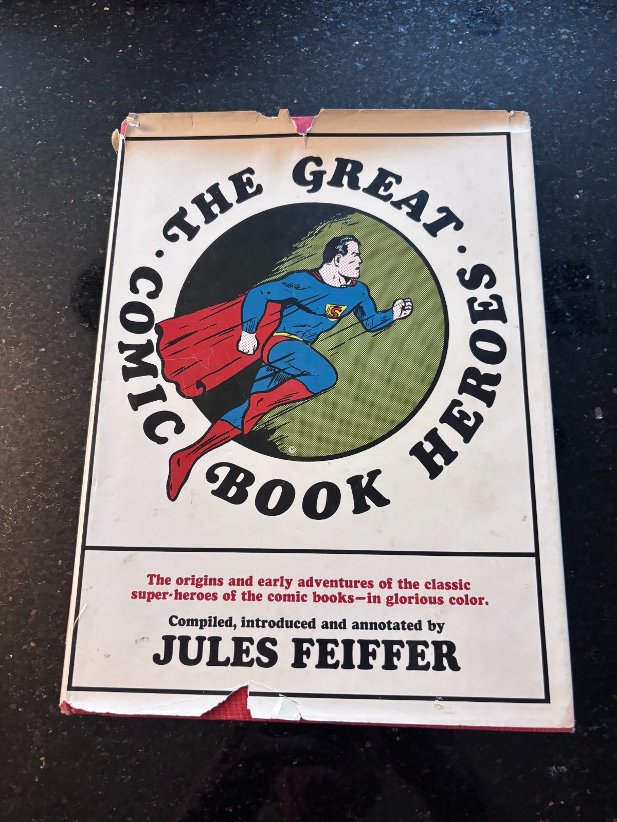 The Great Comic Book Heroes-Jules Feiffer-’65-HC-DJ-Golden age comic book heroes