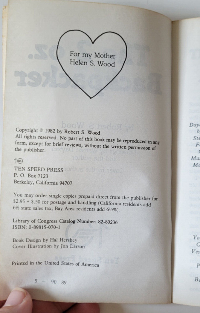 The 2 Oz. Backpacker: A Problem Solving Manual for Use in the Wilds by Wood, Rob