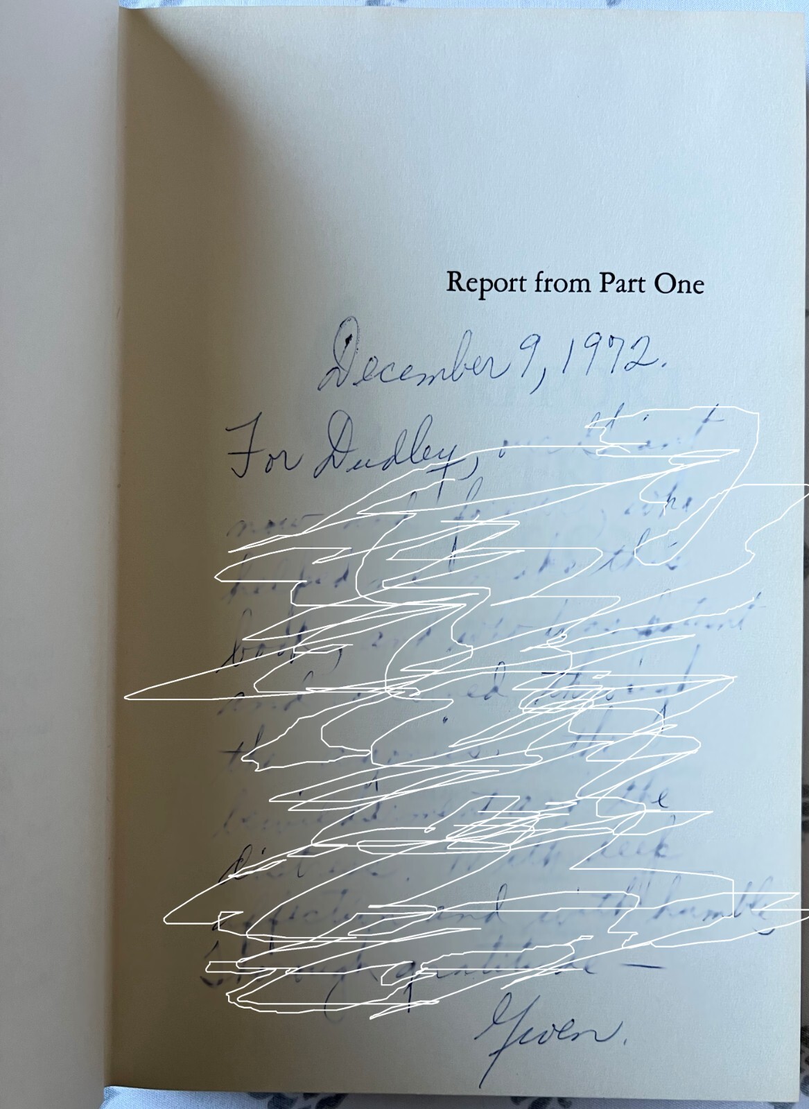 Report From Part One Signed by Gwendolyn Brooks W/Dust Jacket RARE 1st Ed 1st Pr
