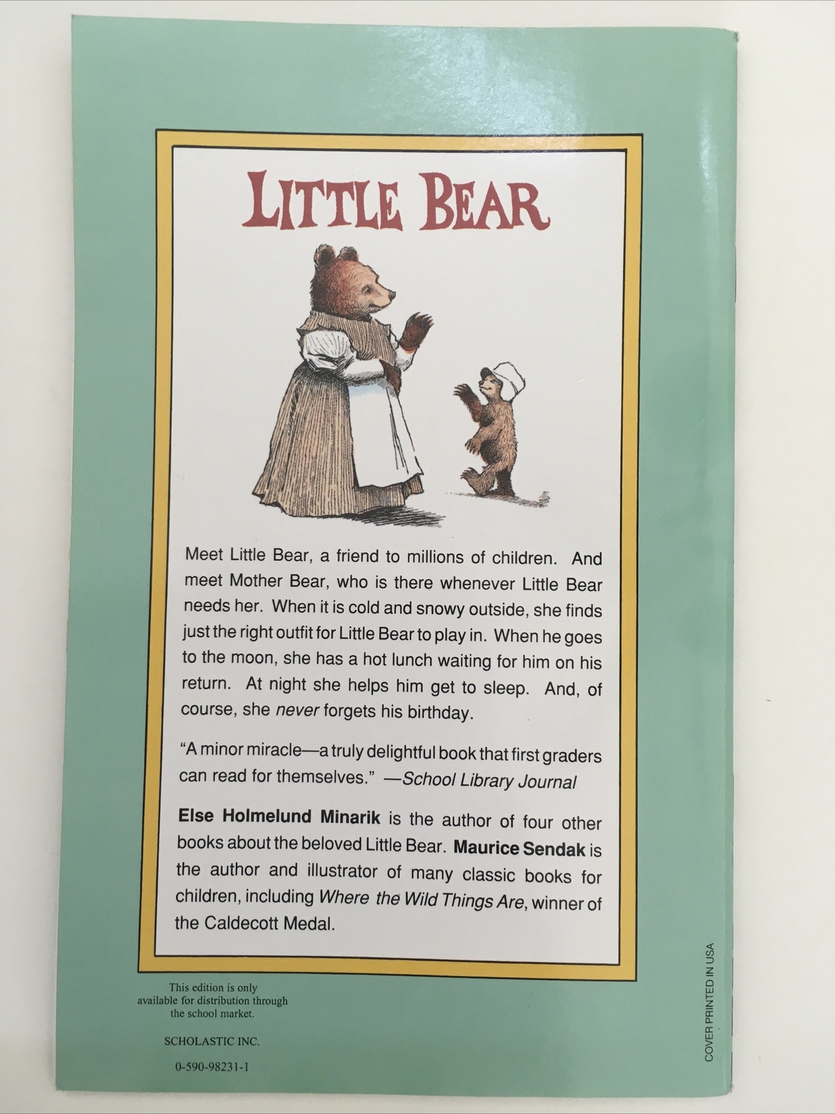 I Can Read Level 1 Ser.: Little Bear by Else Holmelund Minarik (2003, Trade…