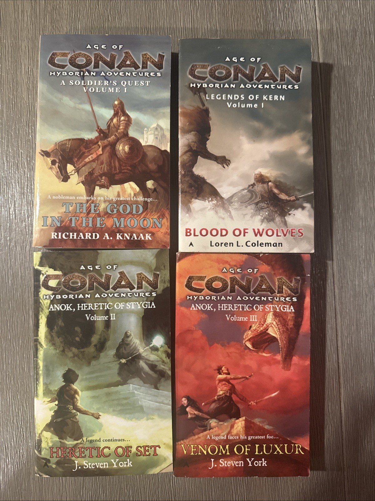 Modern “Age Of Conan” Hyperian Adventures Book Bundle–4 Books