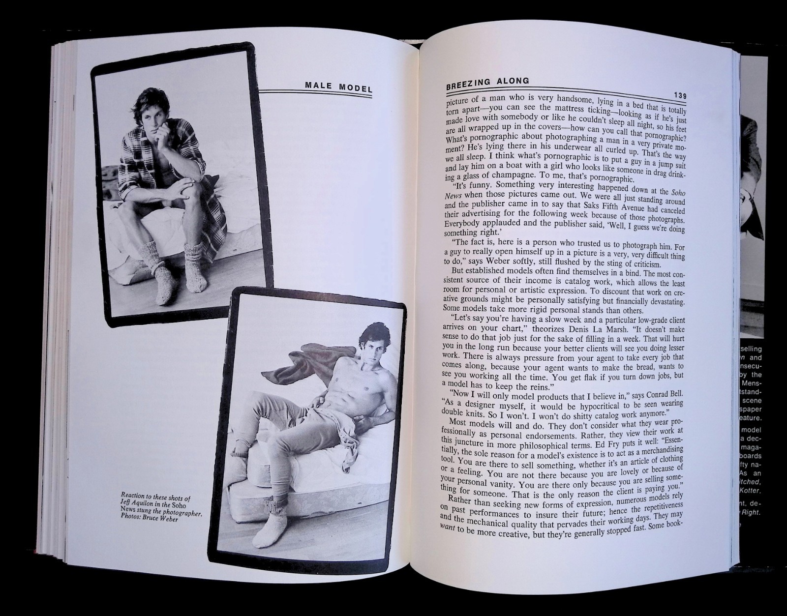 Male Model : The World Behind the Camera by Charles Hix & Michael Taylor 1979