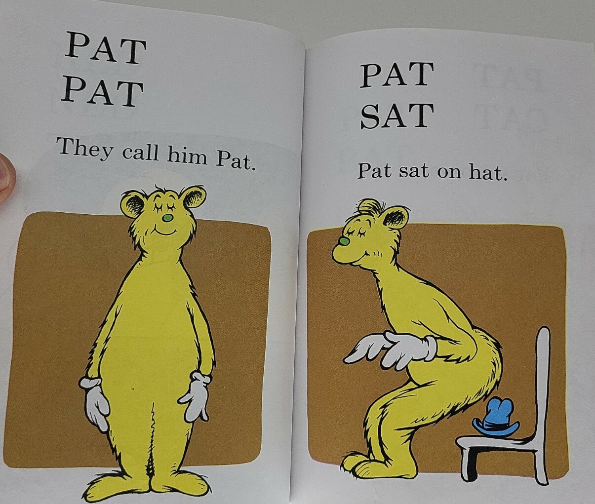 Hop On Pop Dr. Seuss VERY GOOD 7″x 9″ Beginner Books Simplest Seuss Youngest Use